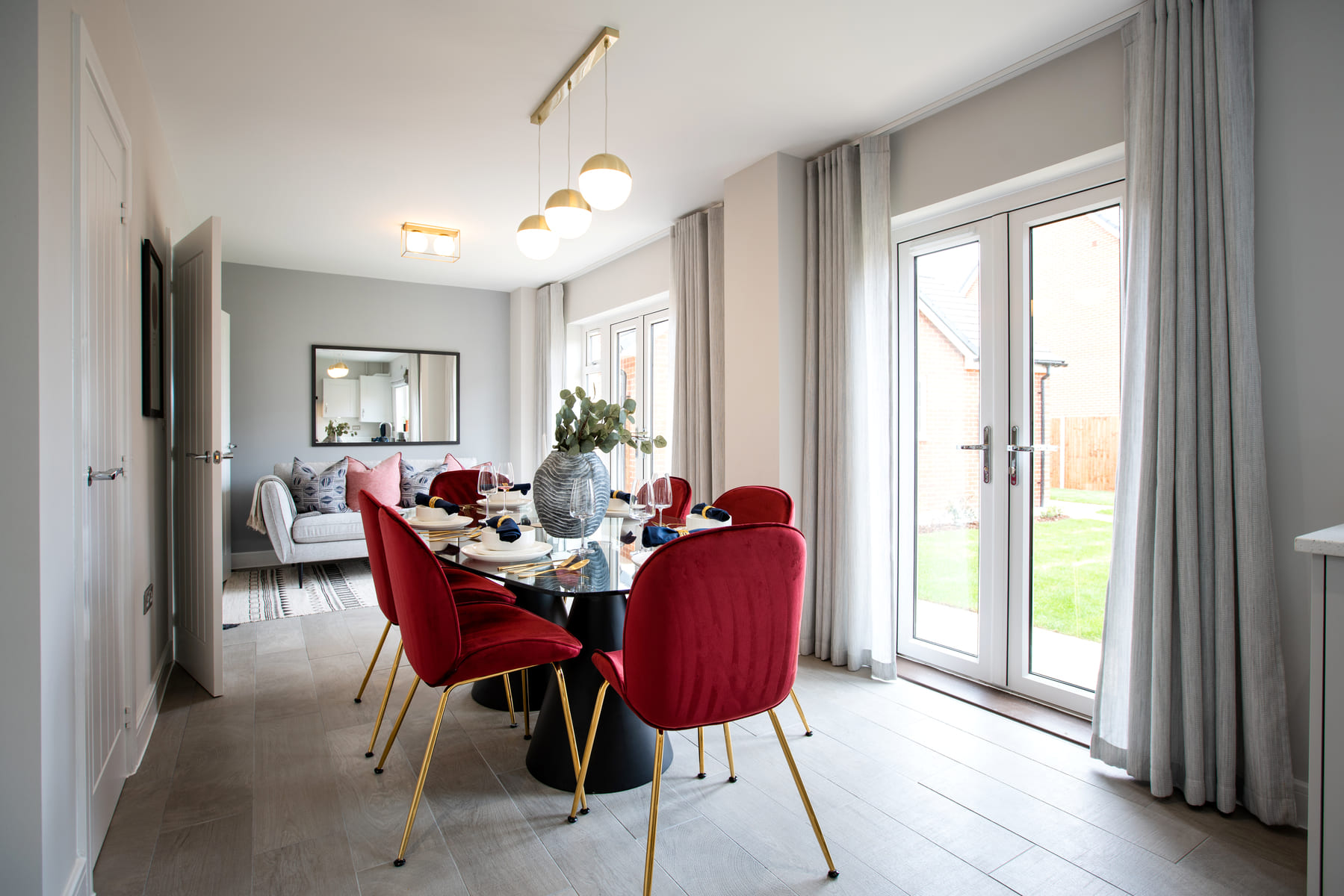Dining Area with French doors