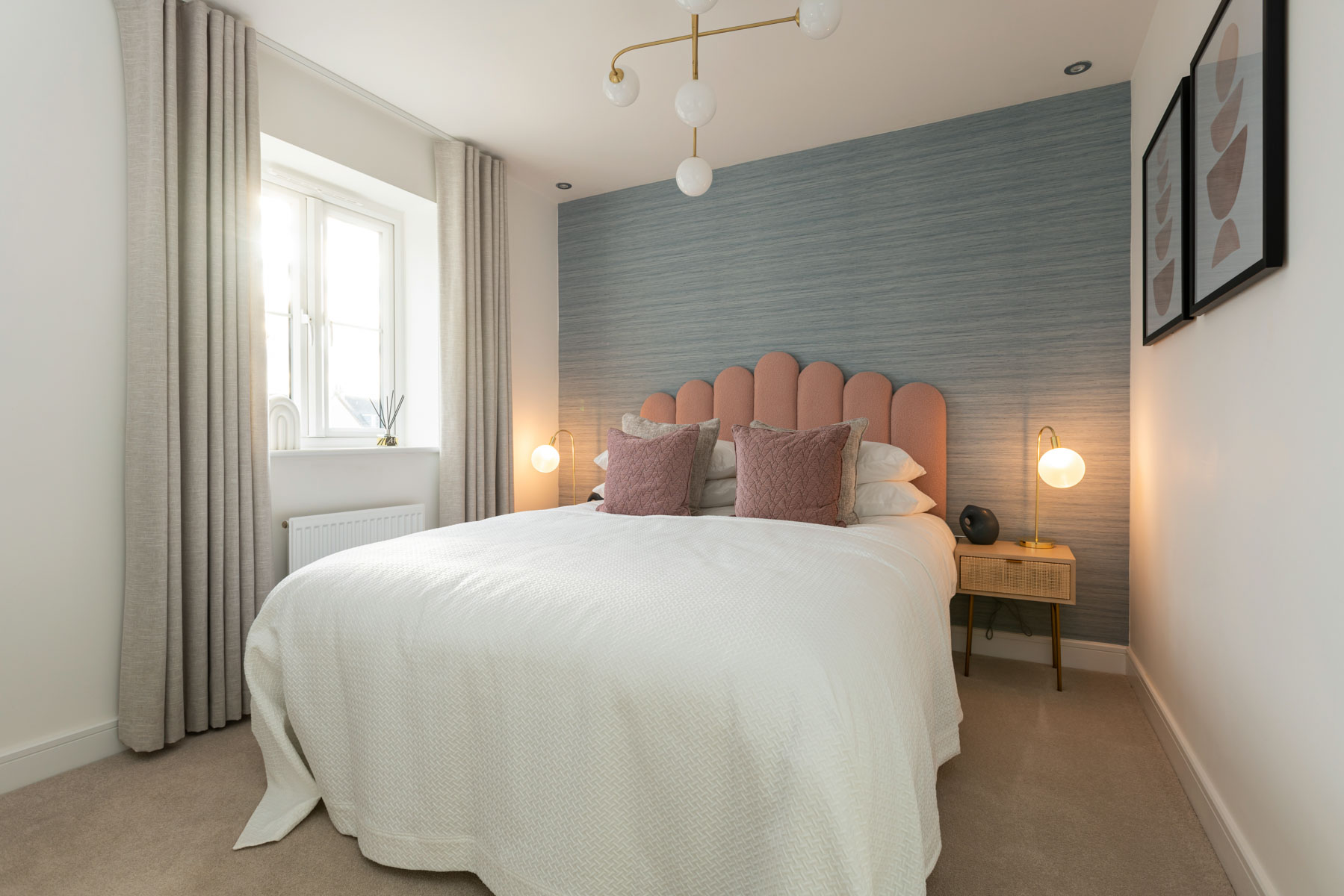 Bedroom one with double bed