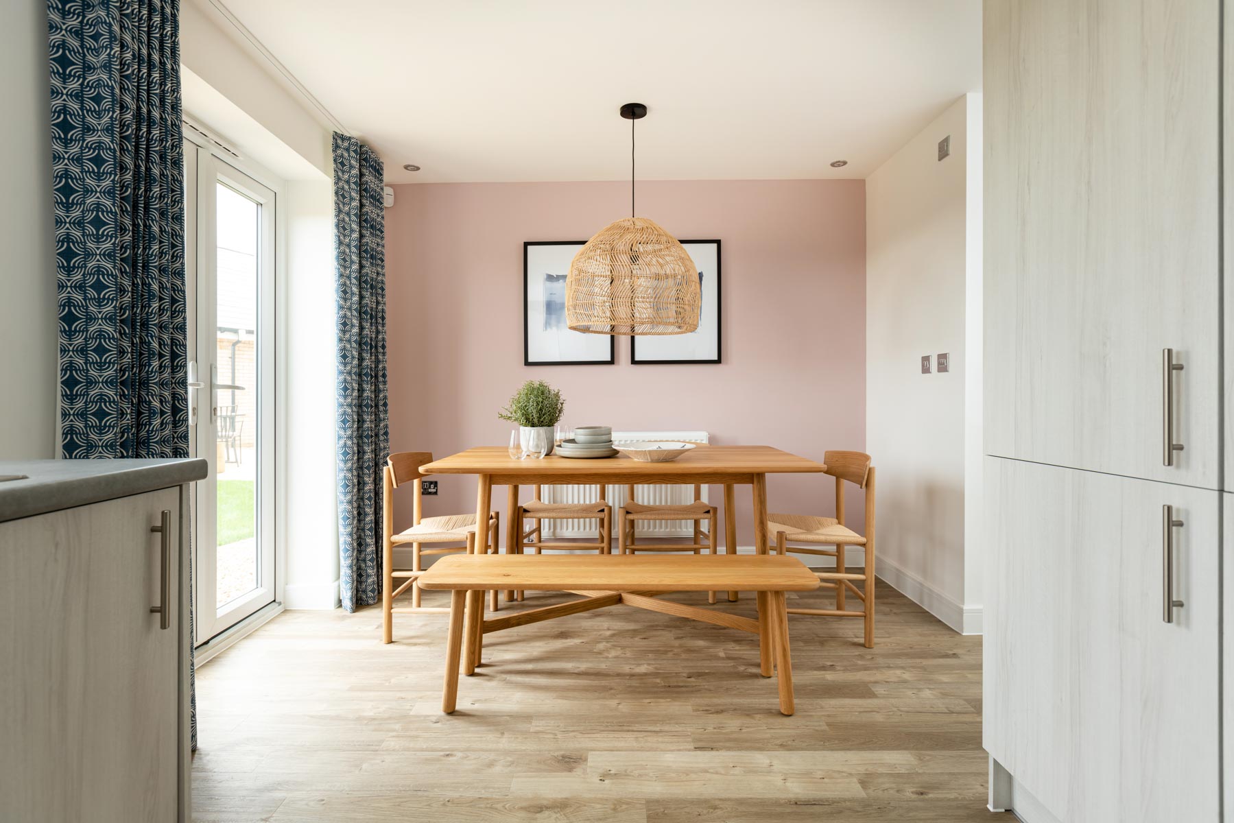 Dining area with table