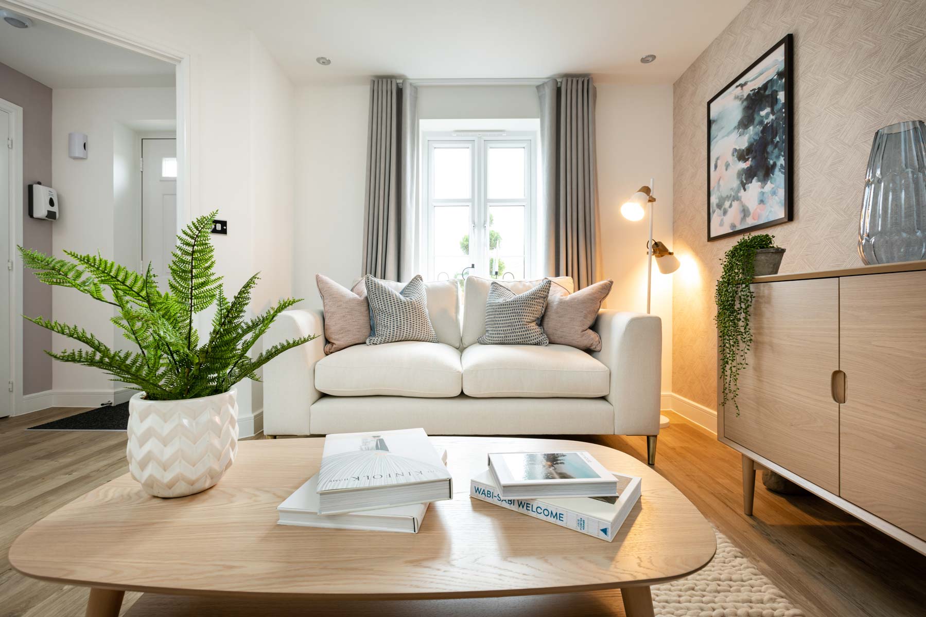 Lounge with window and coffee table