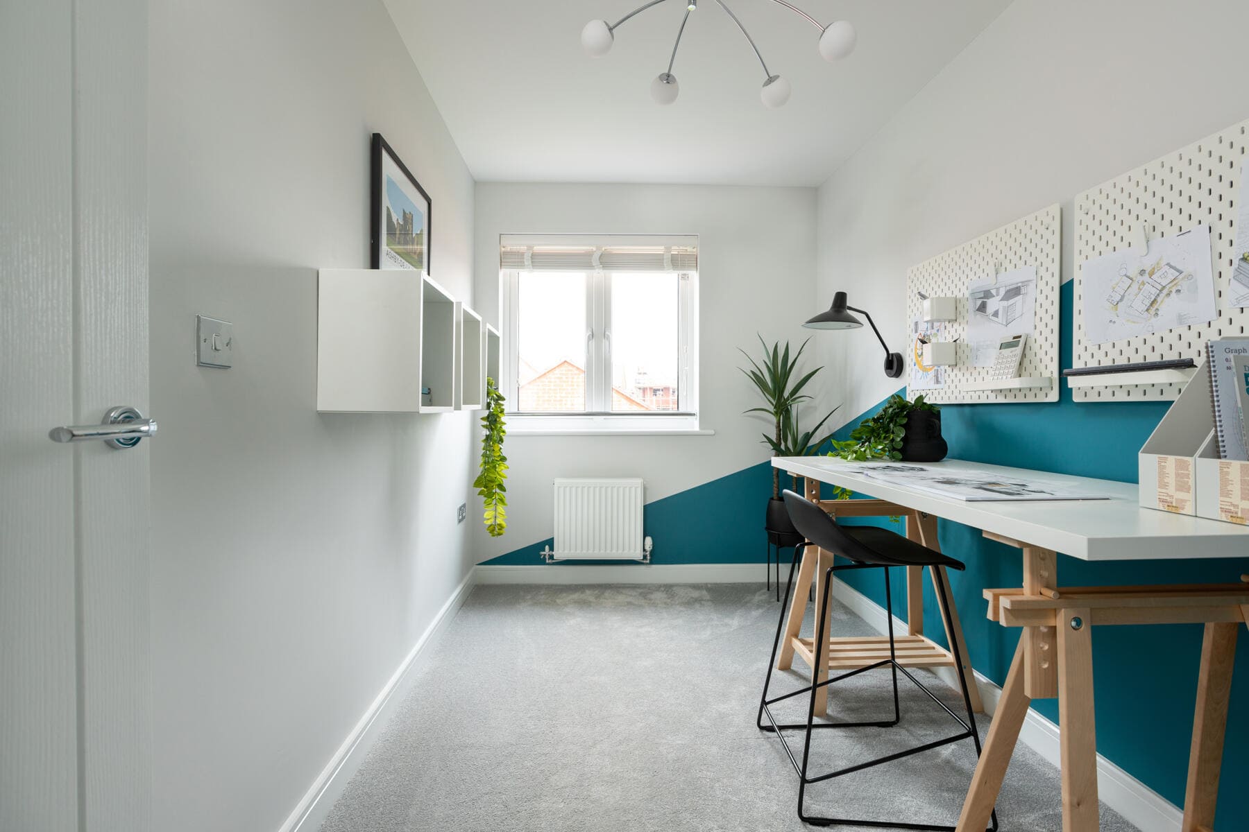 Desk in bedroom