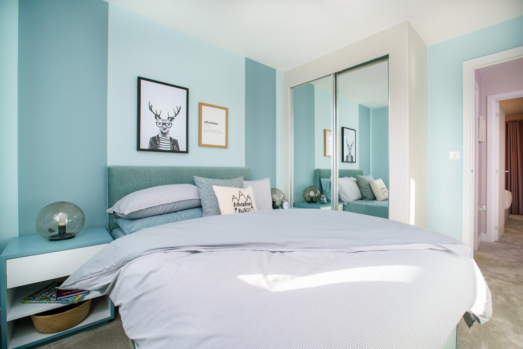 Bedroom 2 with wardrobe