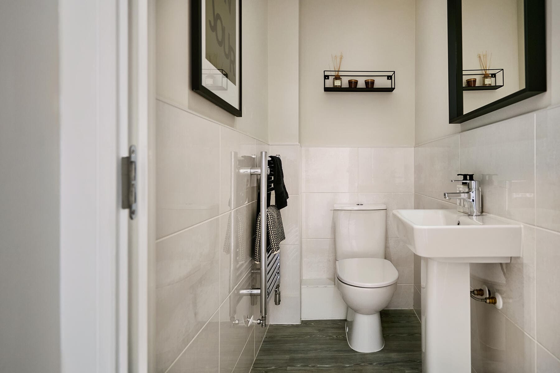 Downstairs toilet and sink