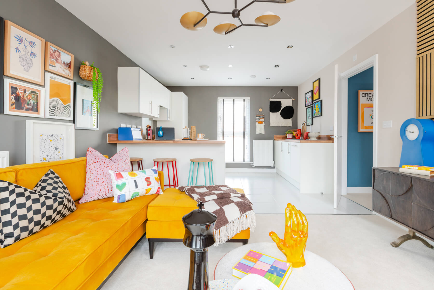 Open plan living area