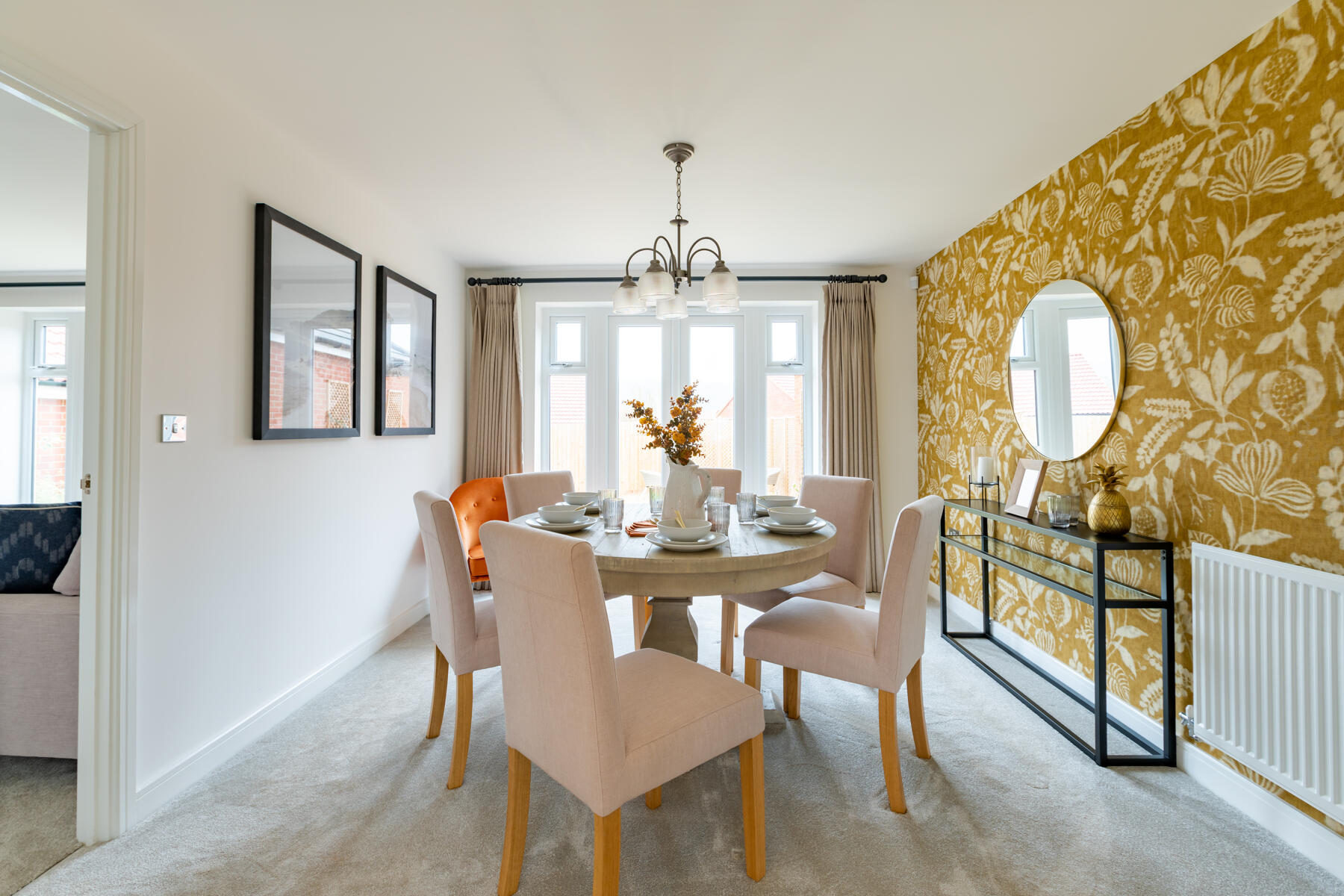 Dining table and chair