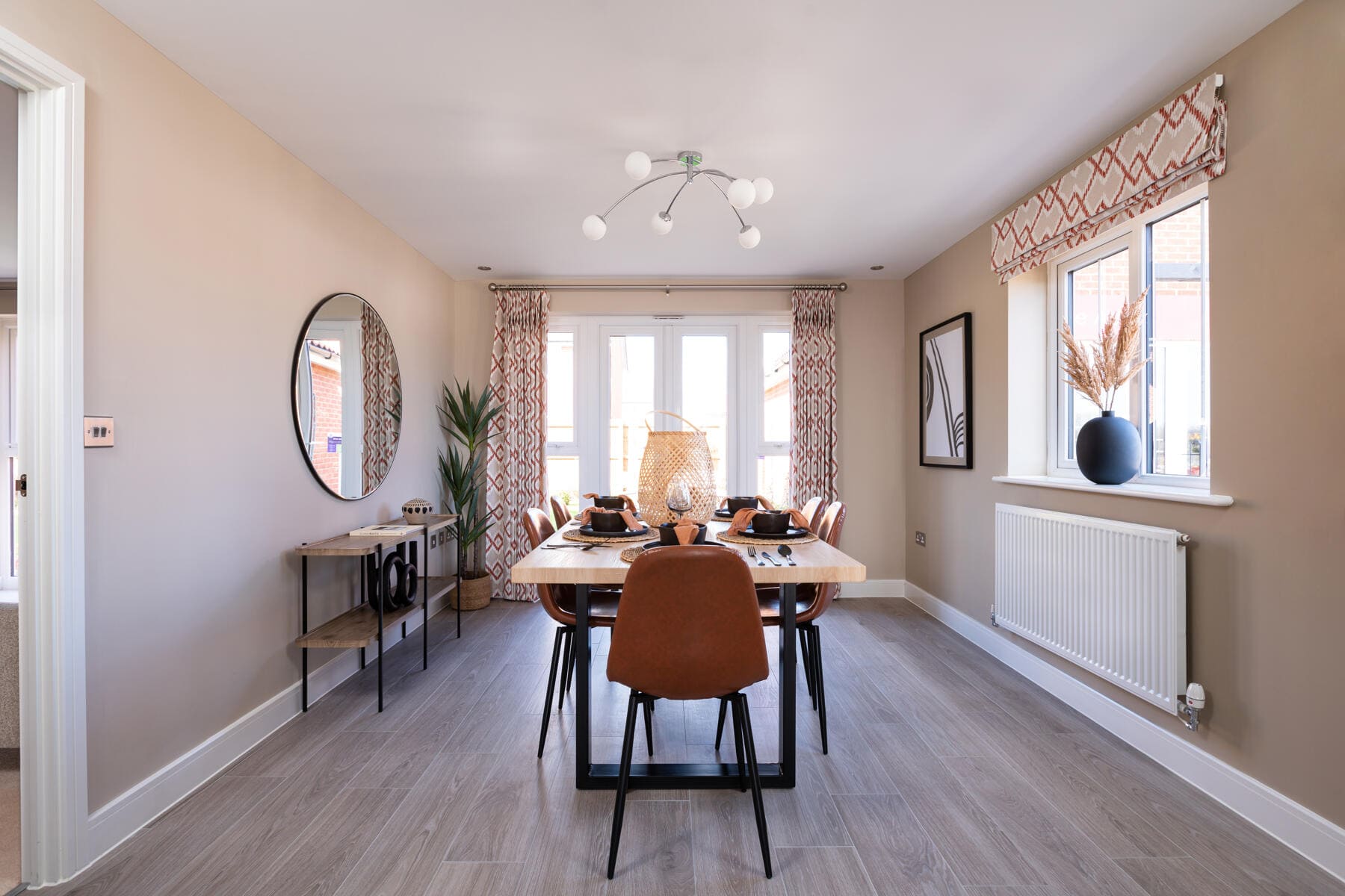 Dining table and chairs