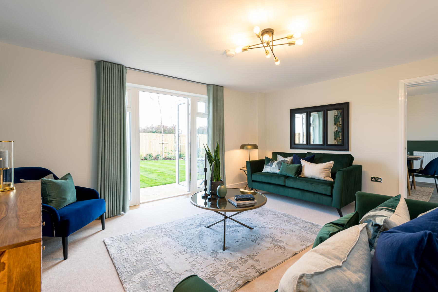 Lounge with French doors