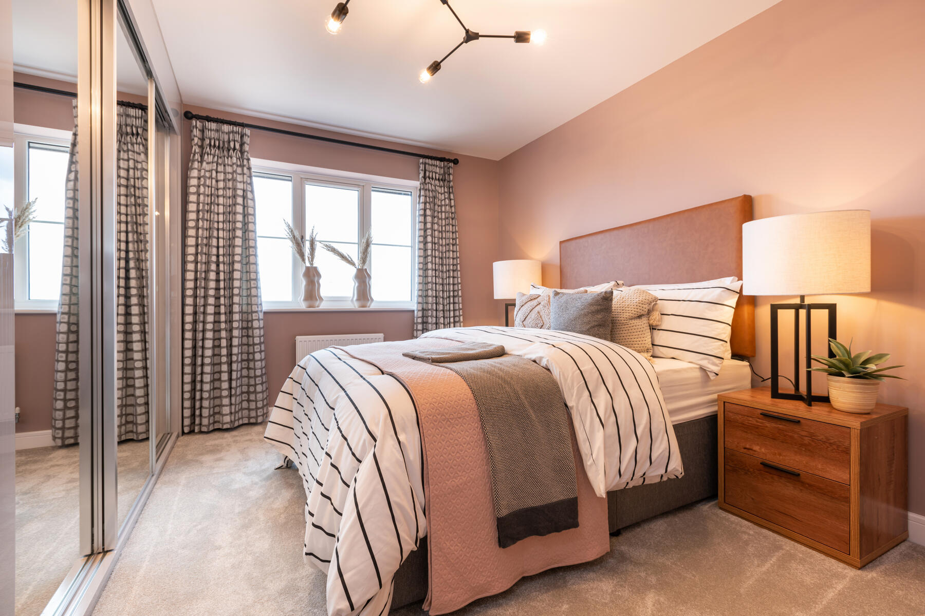 Bedroom 2 with sliding wardrobes