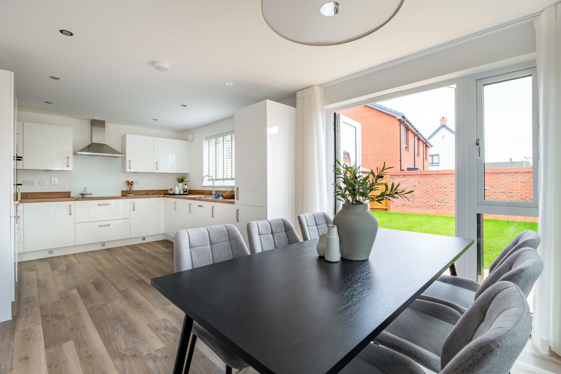 Kitchen table and chairs in kitchen