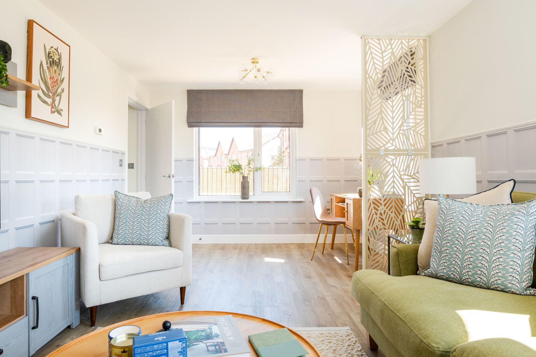 Sofas and coffee table in living room