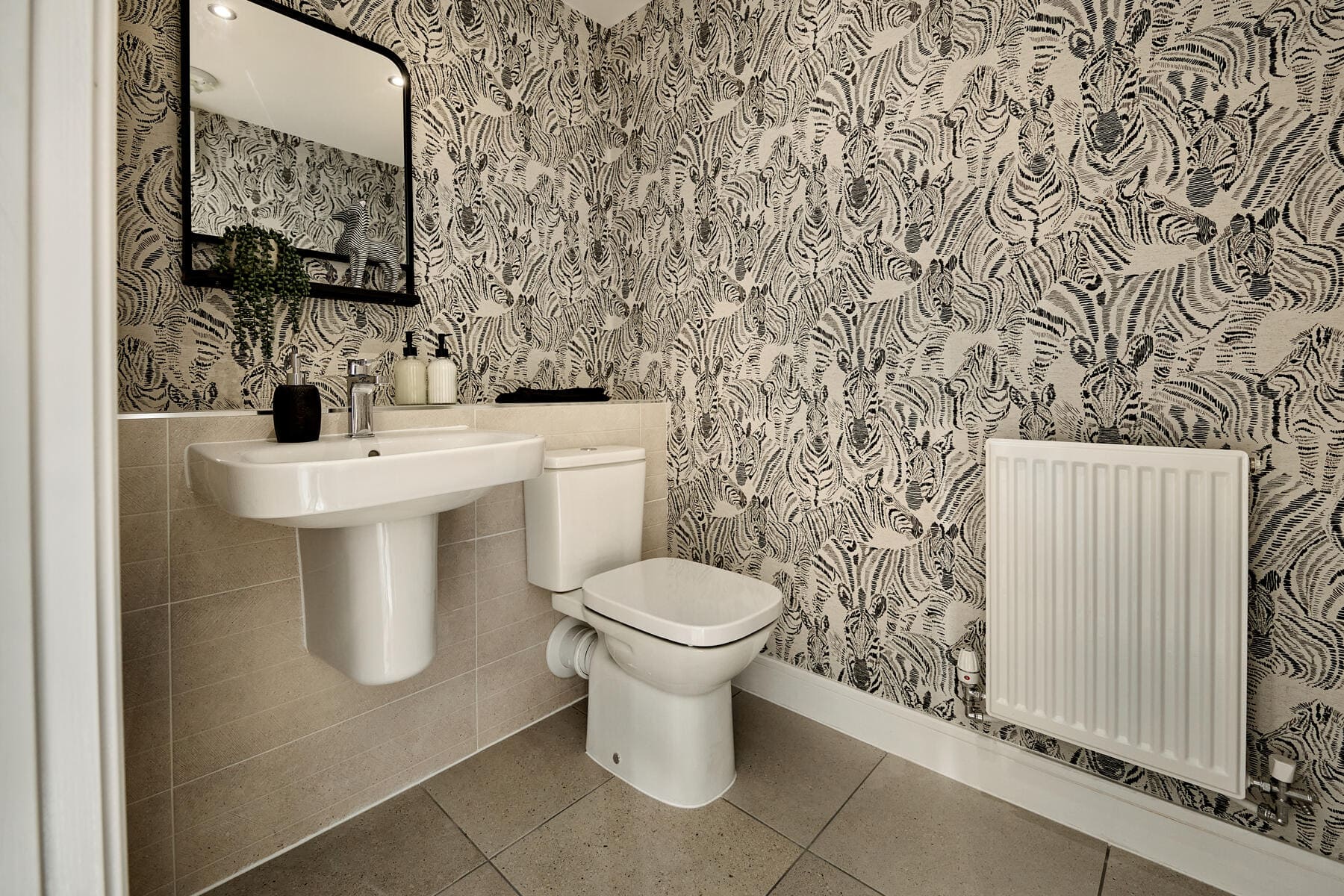 Downstairs toilet and sink