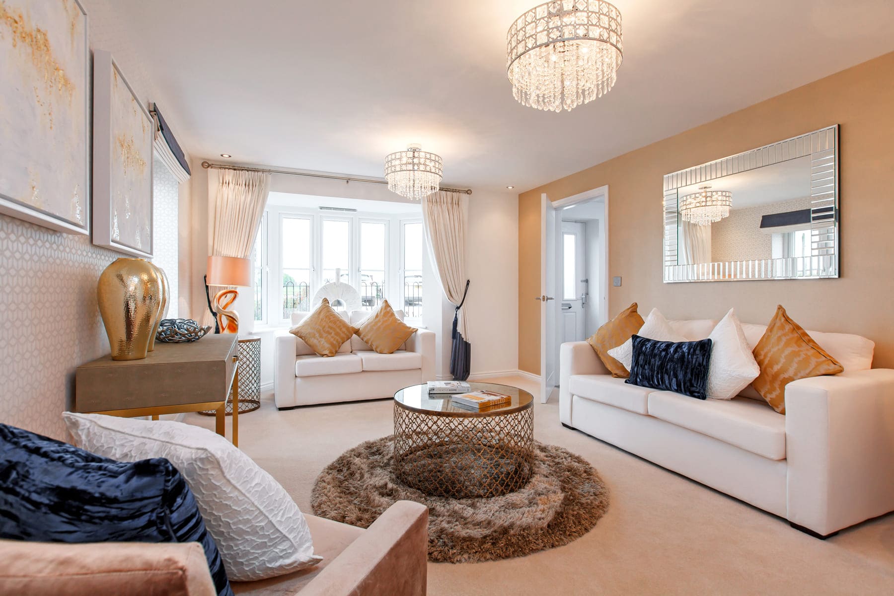 Lounge with sofas