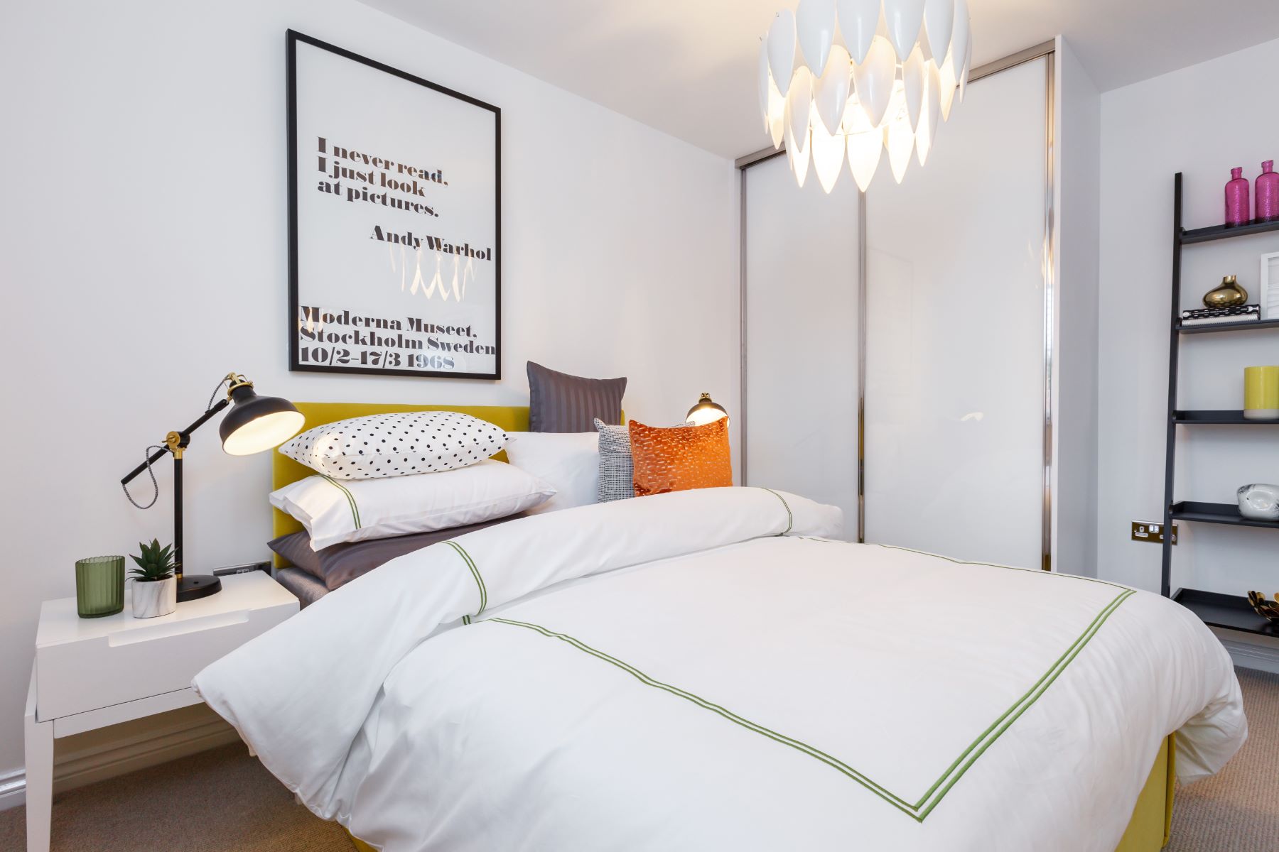 Bedroom 2 with wardrobes