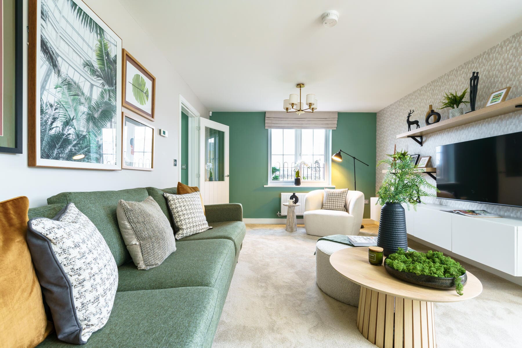 Sofa with front window view 