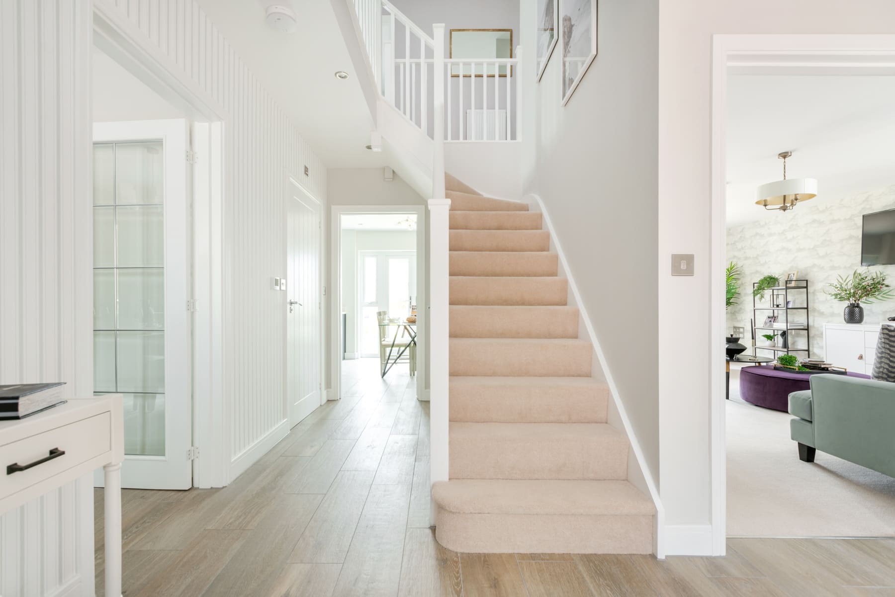 Hallway with staircase