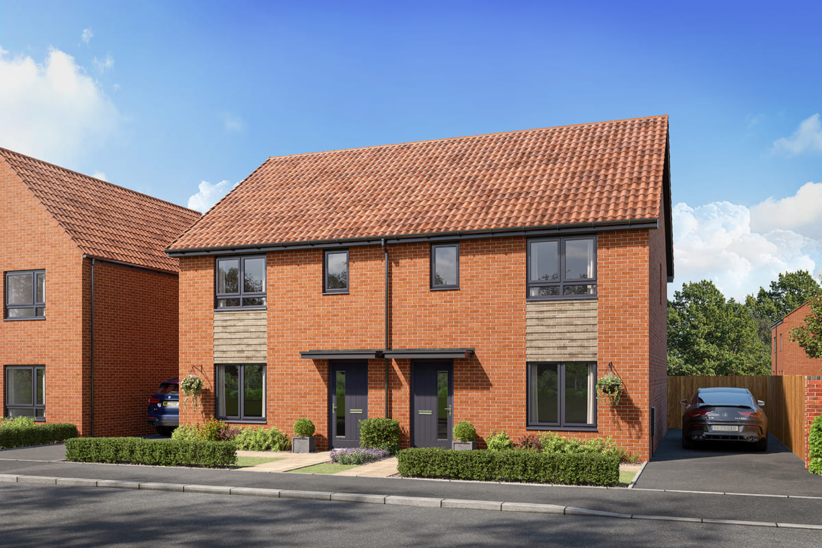 Eynsford semi-detached home CGI