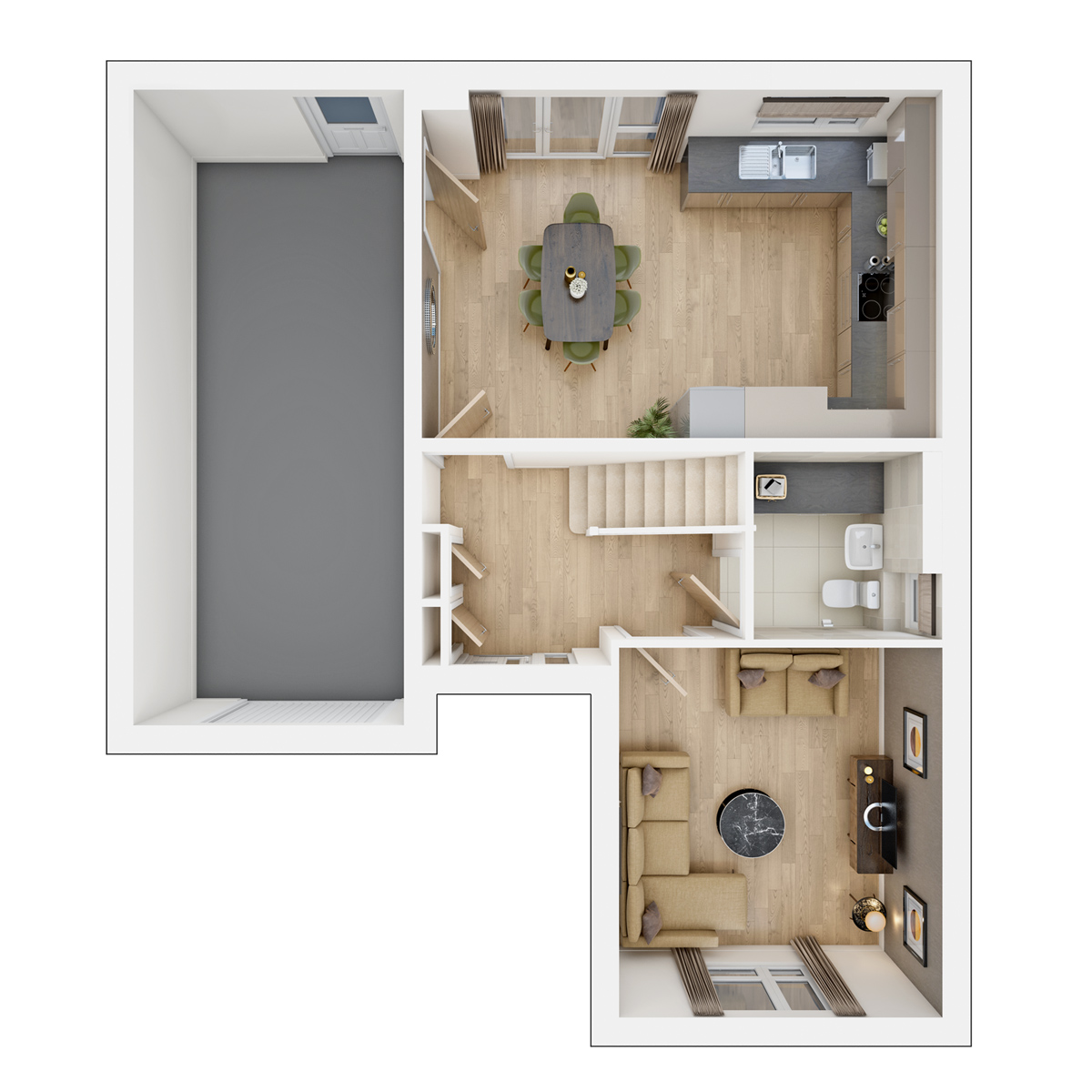 Hubham Ground Floor Plan
