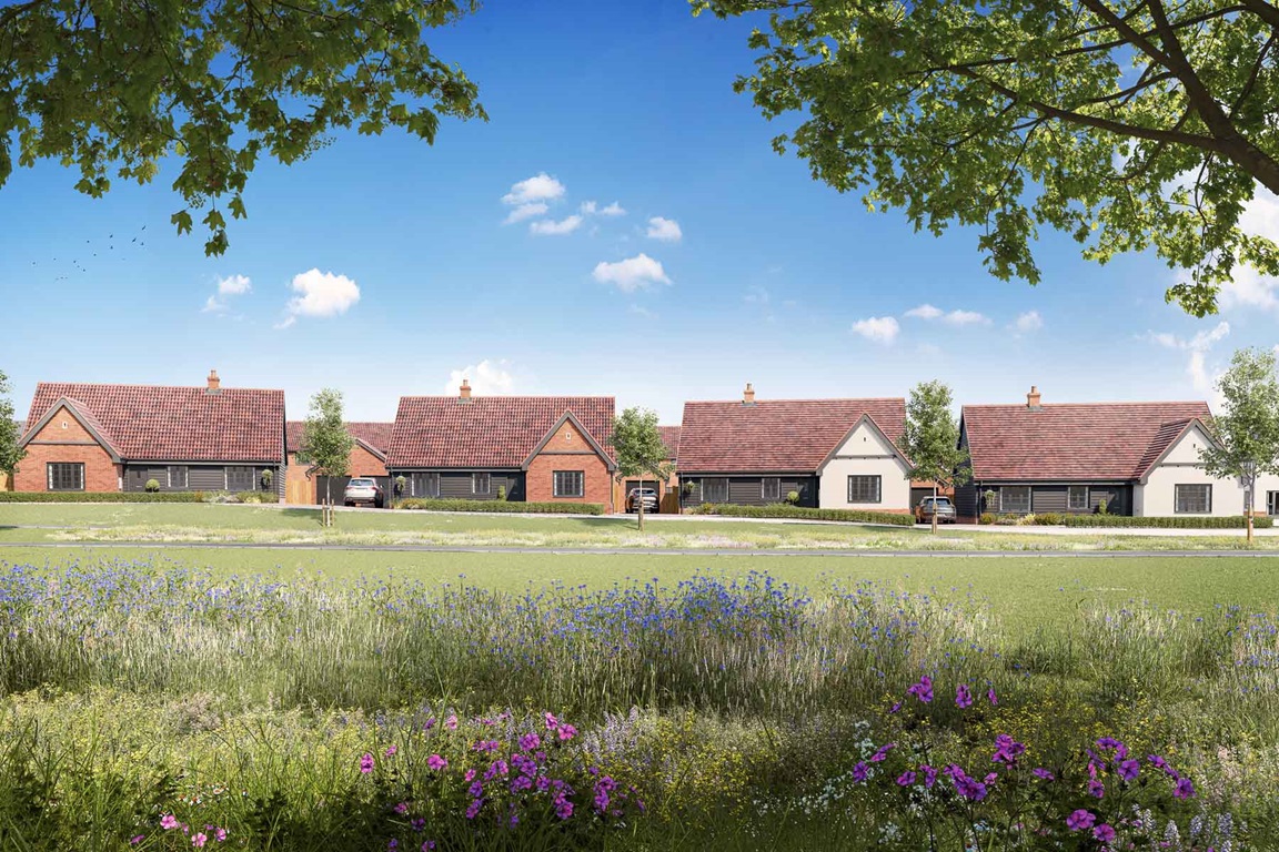 Street scene CGI Churchfields