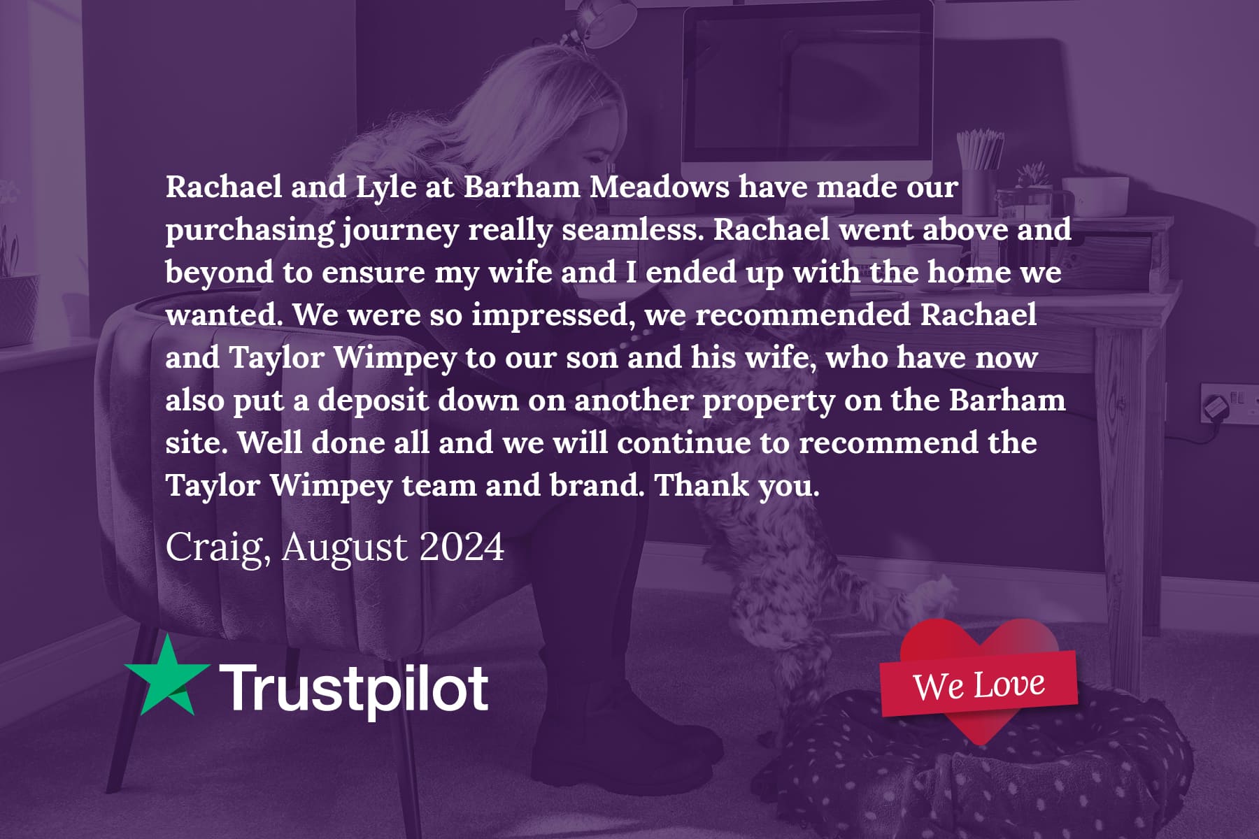 Barham Meadows Trustpilot review