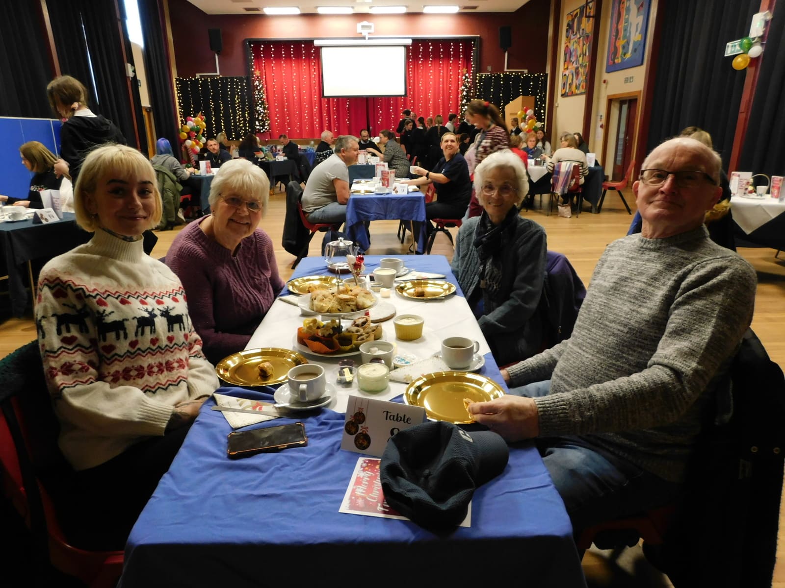 Residents enjoying afternoon tea