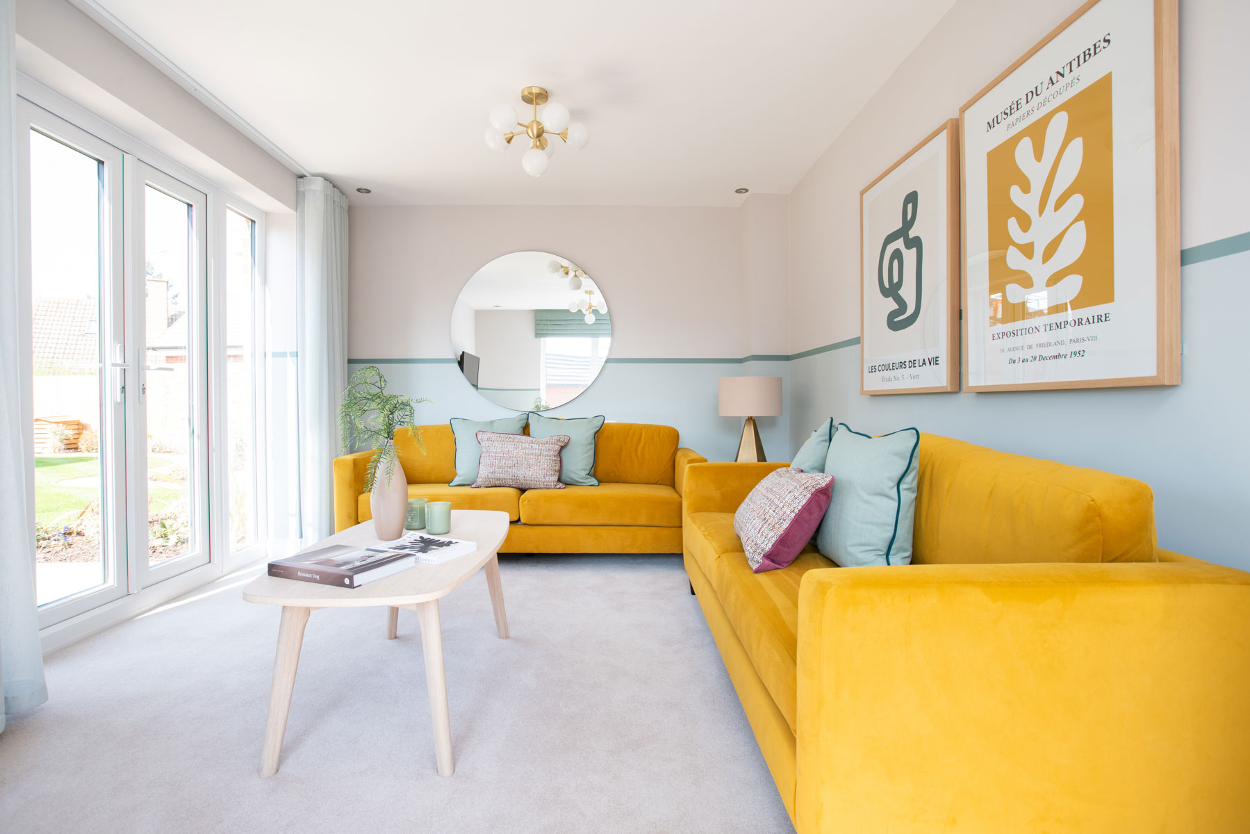 Lounge with French doors