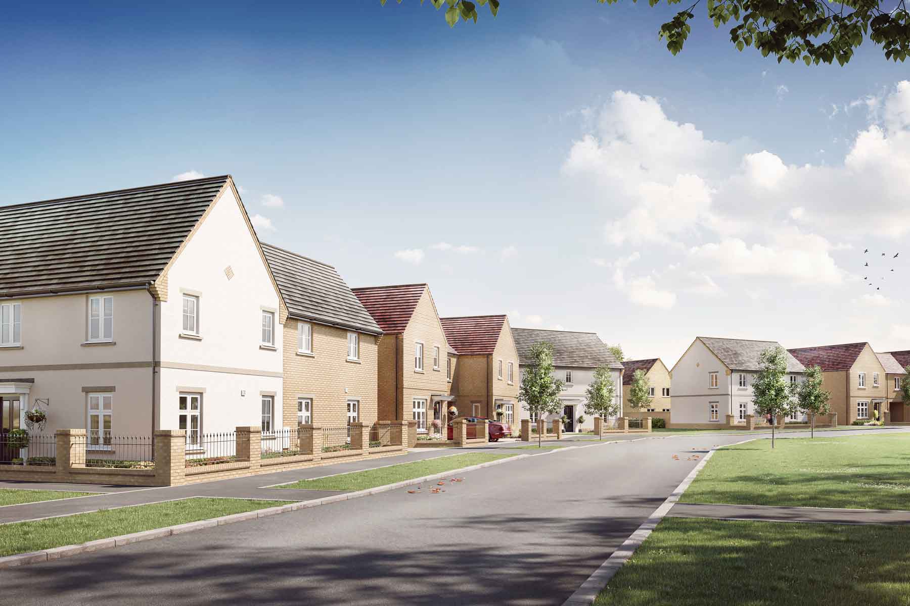 Street scene Burghley Green
