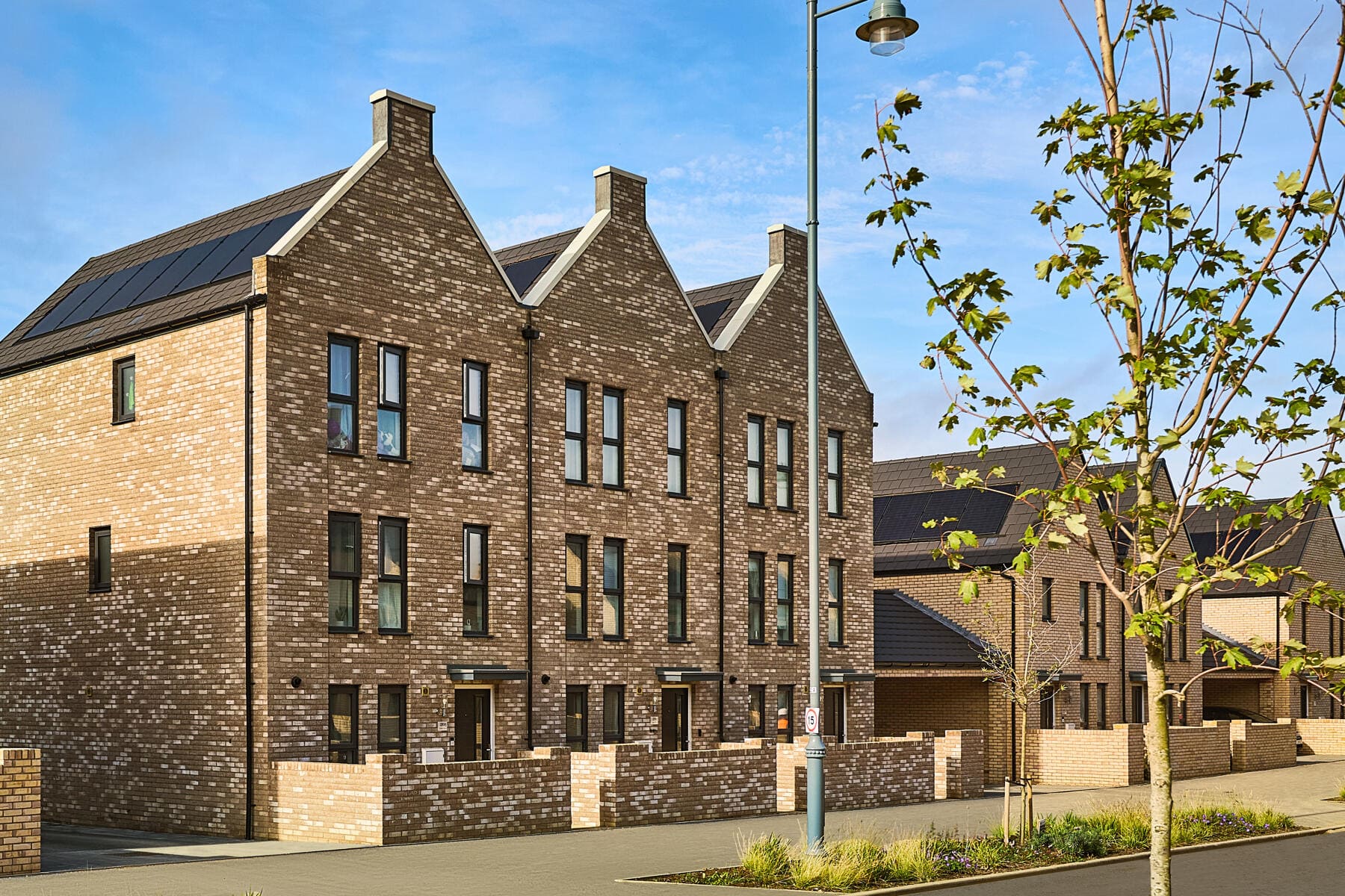 Street scene of homes at Chivers Rise