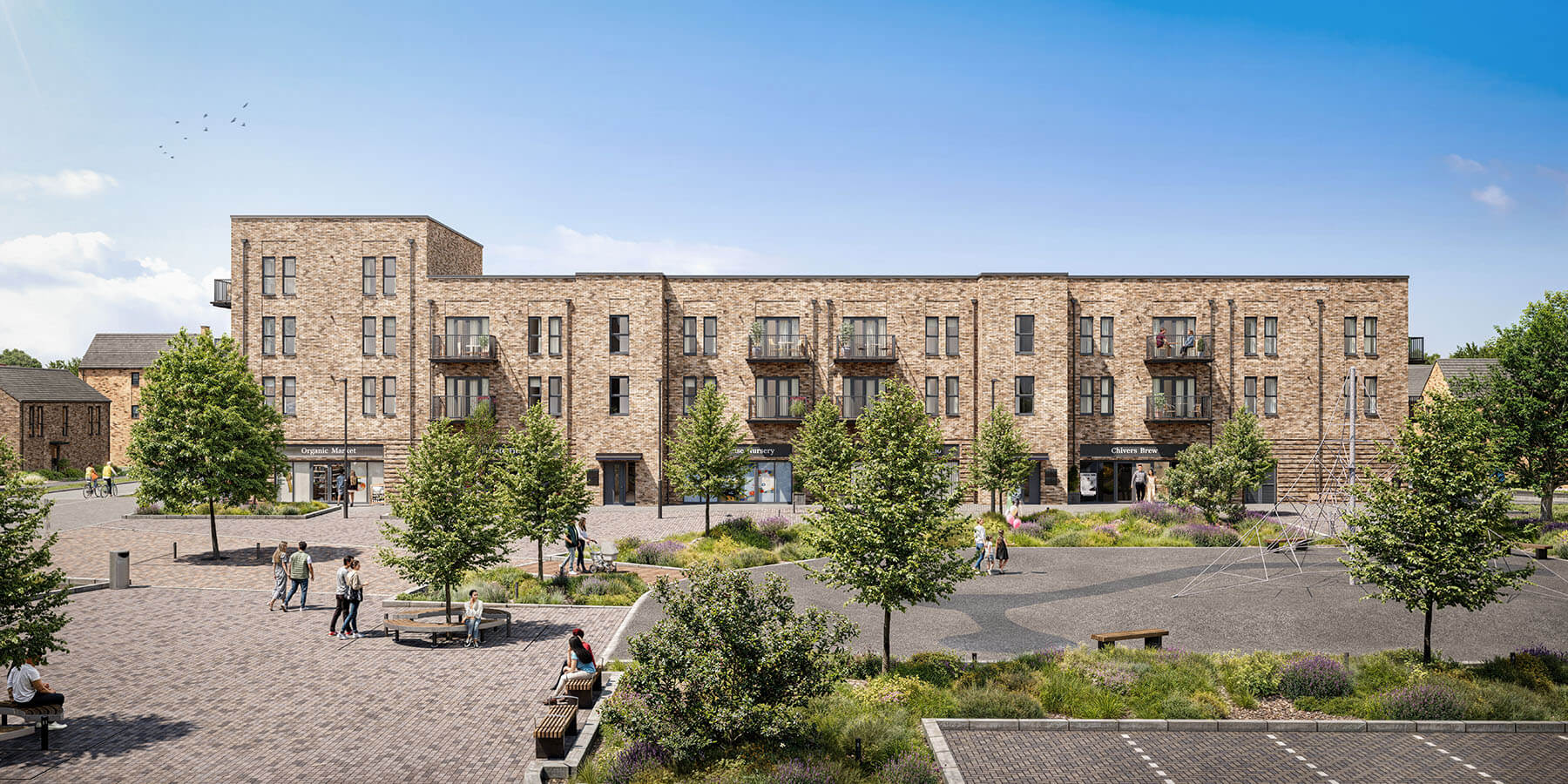 Chivers Rise West Cambourne Everard Court Street Scene