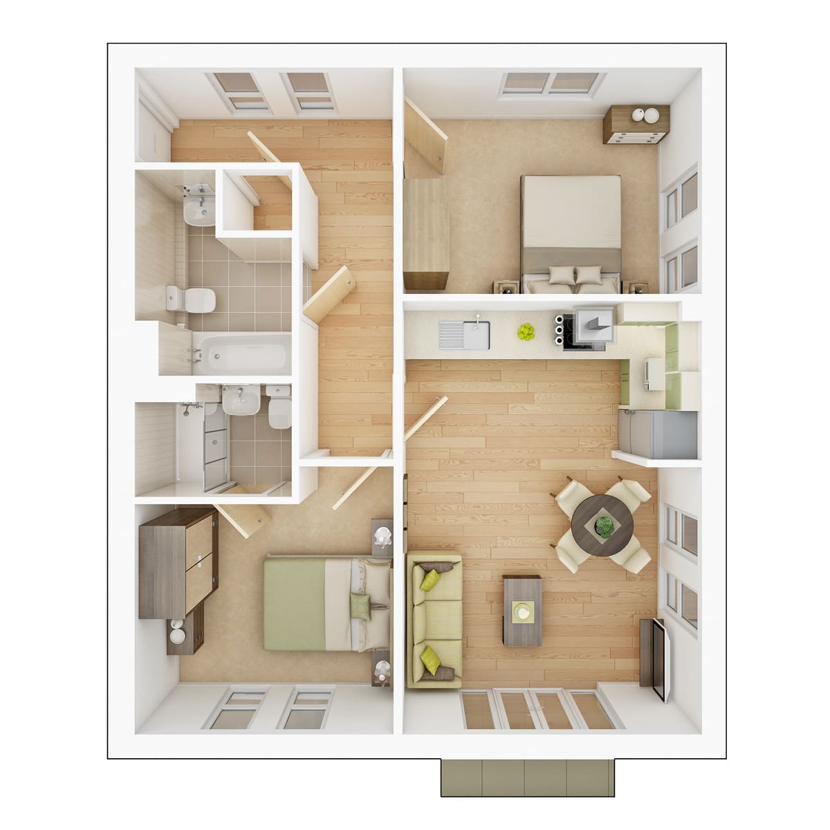 Ground Floor Apartment Plan