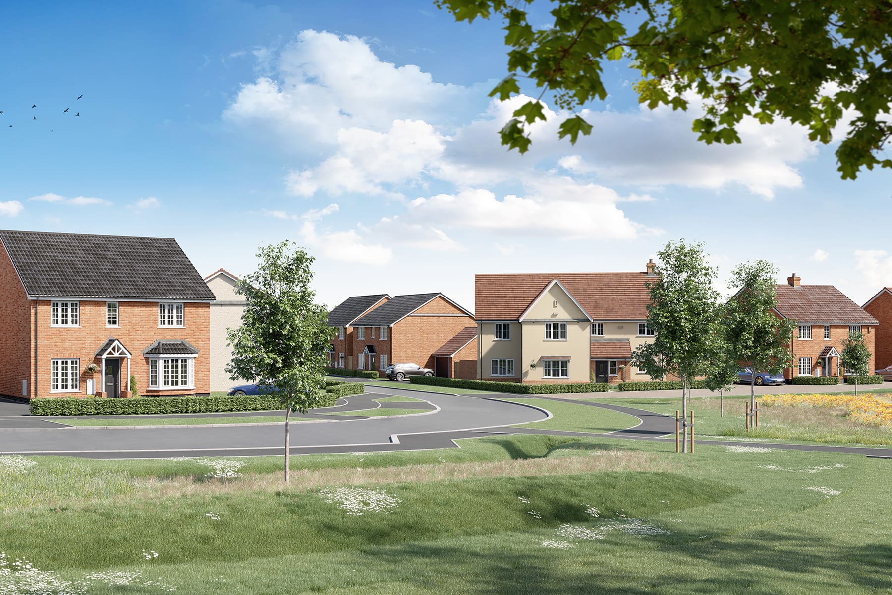 Beacon Green street scene CGI