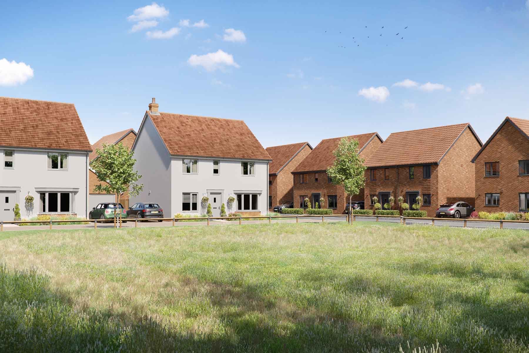 Street scene CGI Poppyfield Green