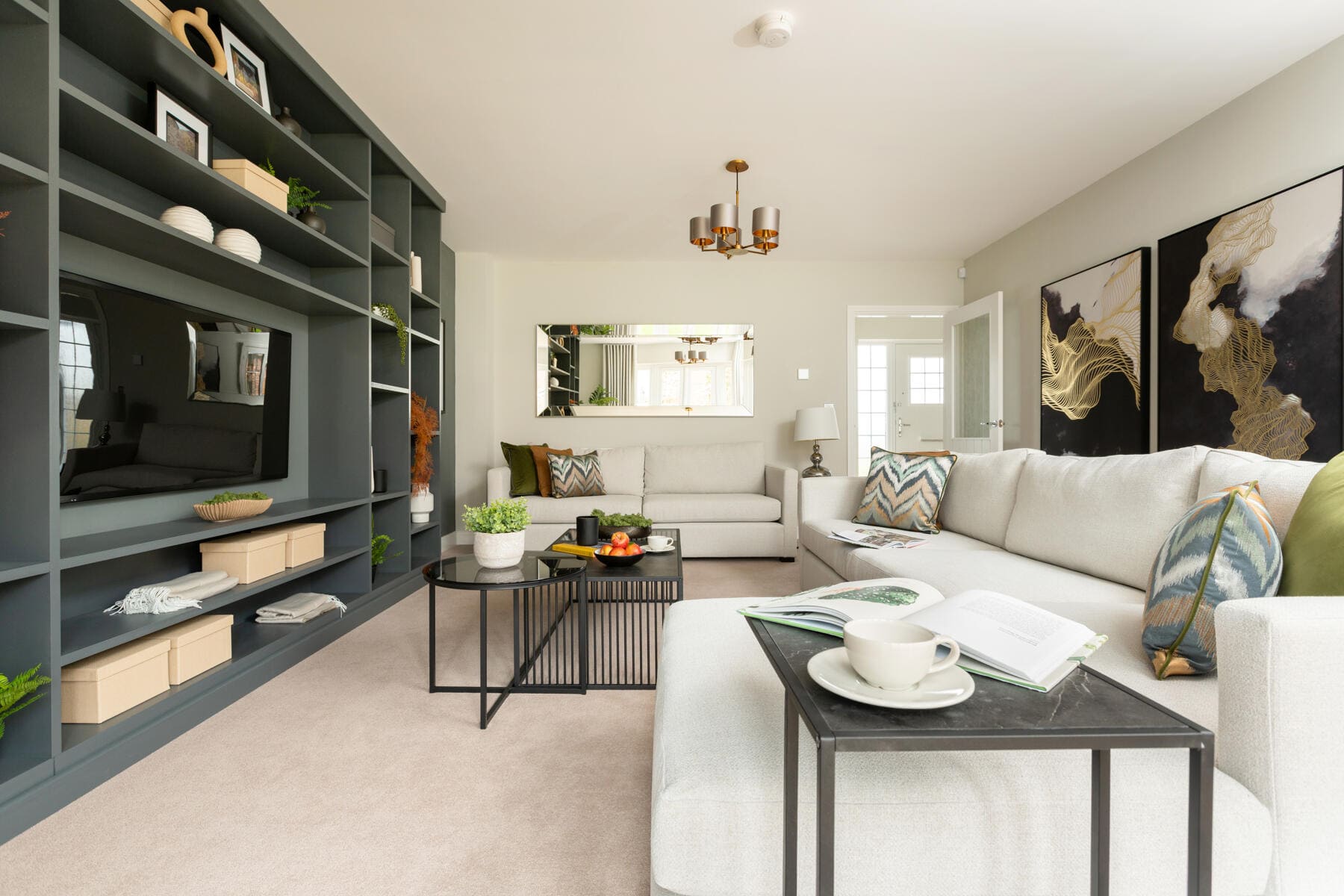 Sofas with media unit