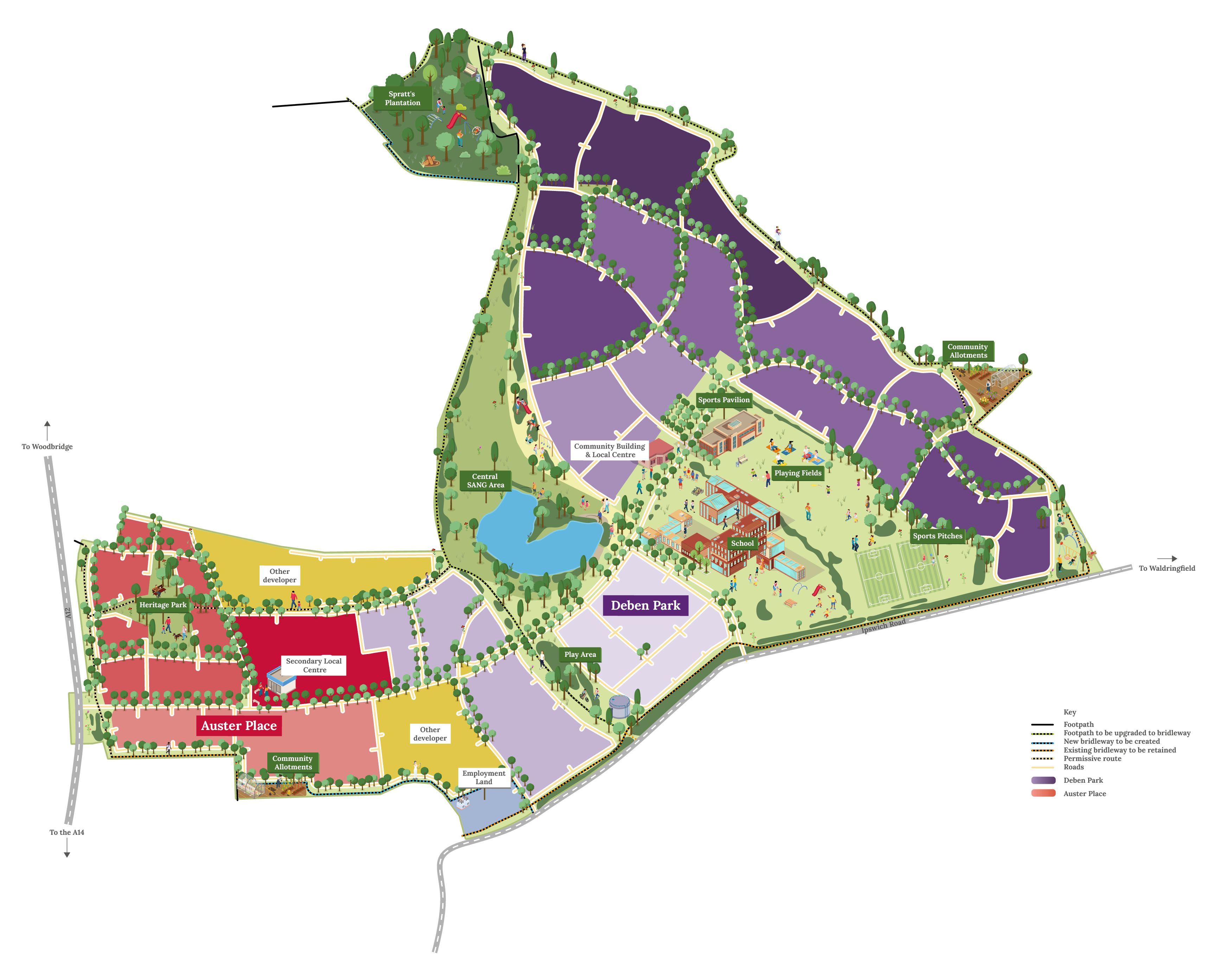 Brightwell Lakes masterplan