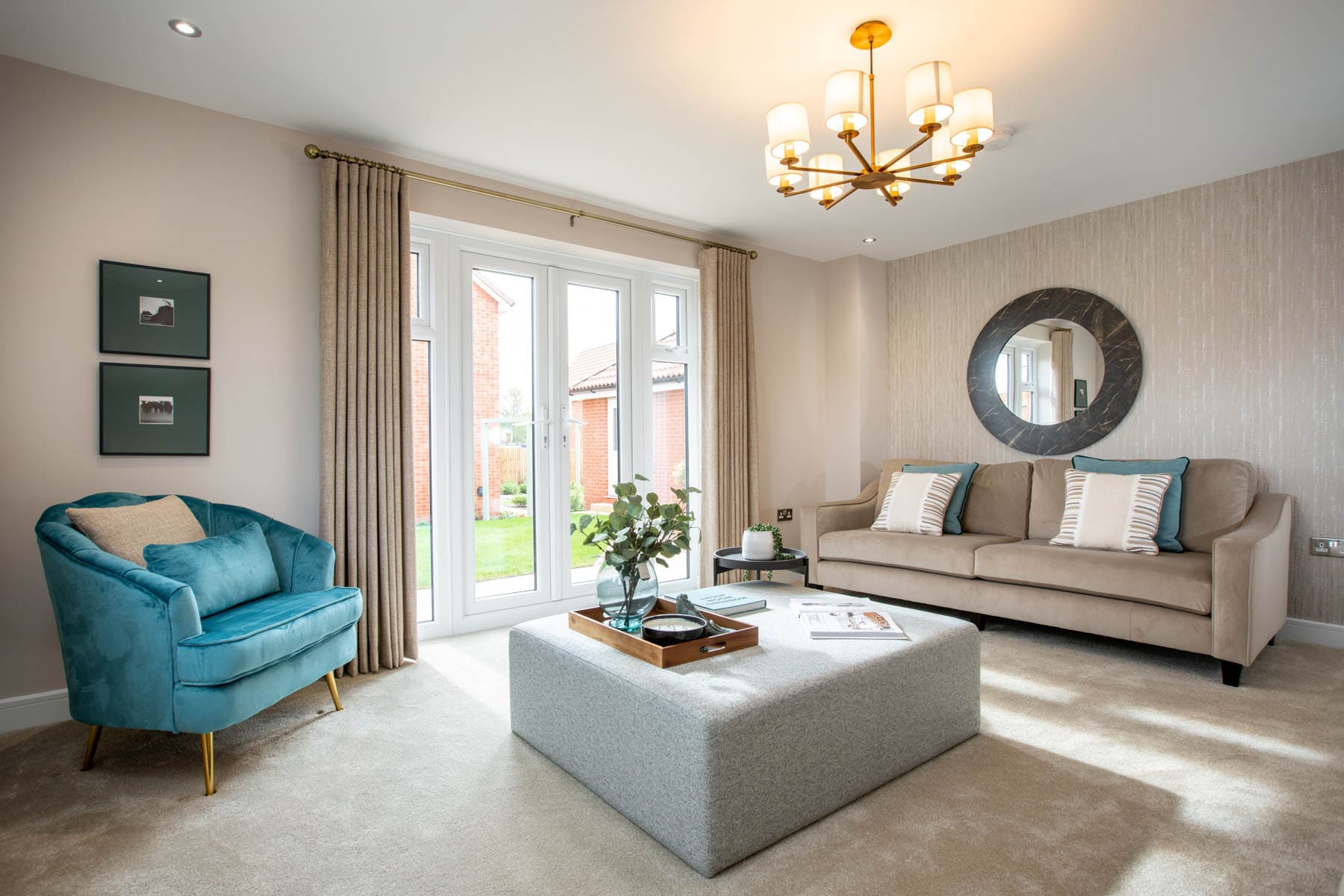 Lounge with French doors