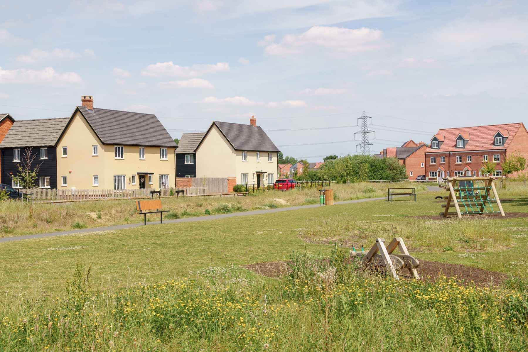 play park equipment at Heather Gardens