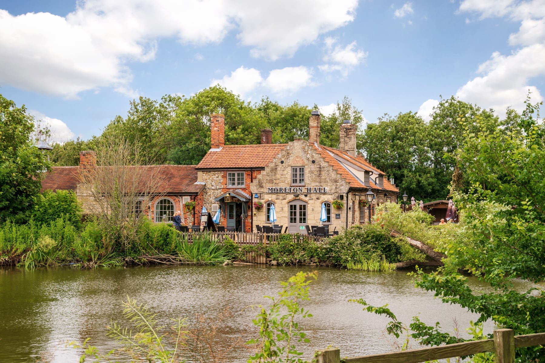 Pub with pond