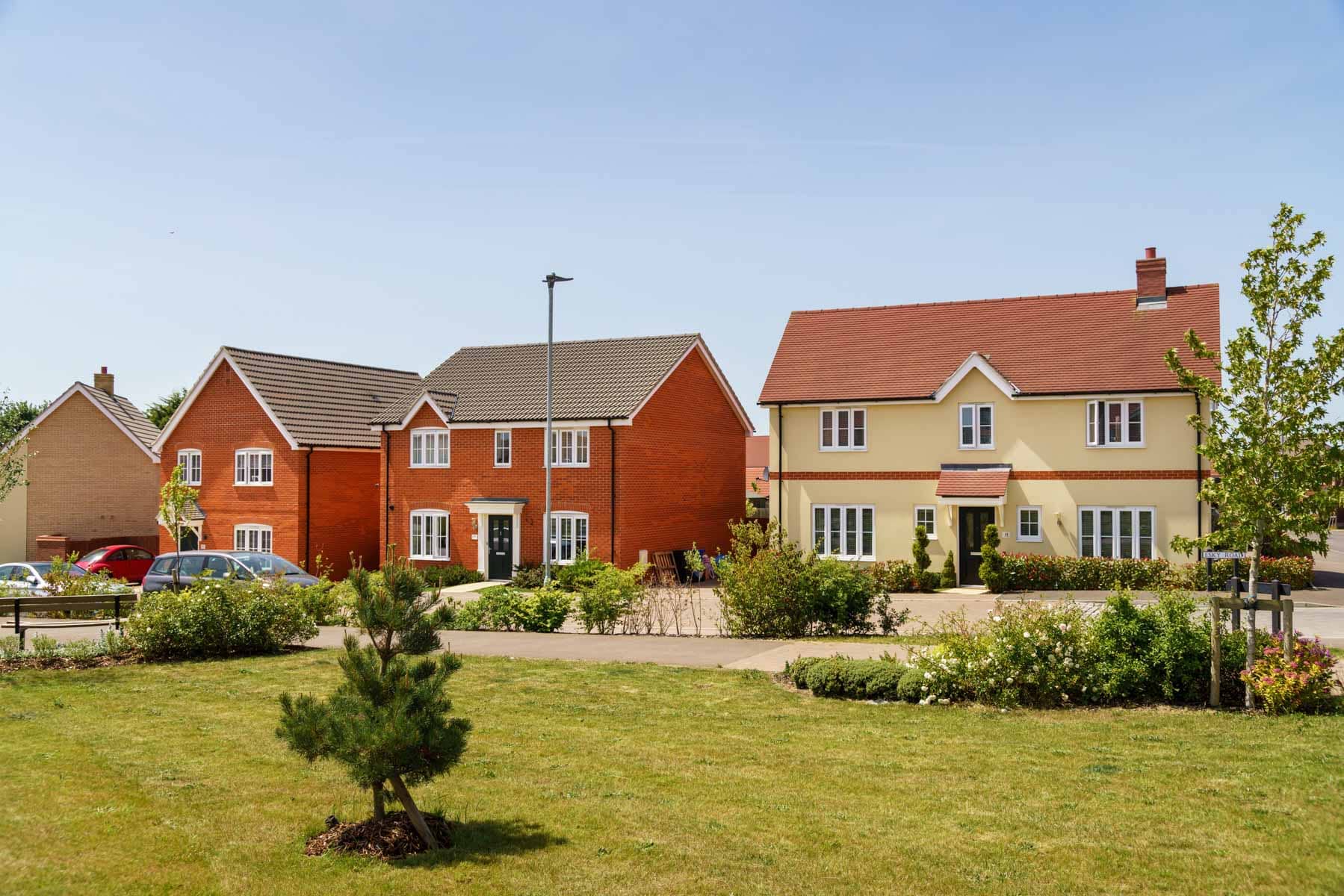 Lark Grange street scene with trees