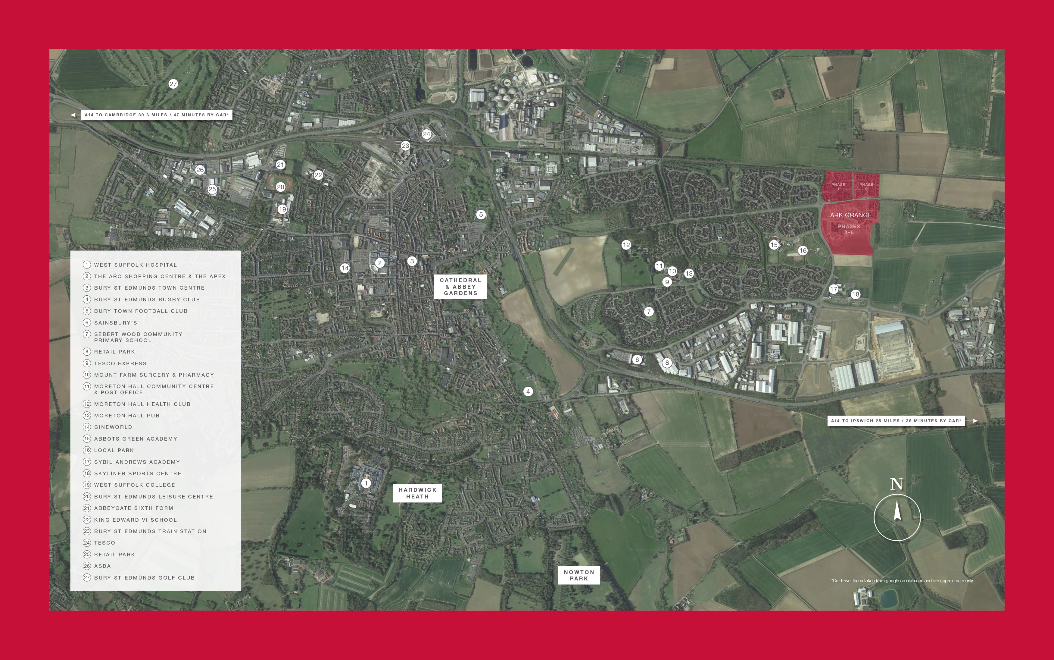 Lark Grange local area map