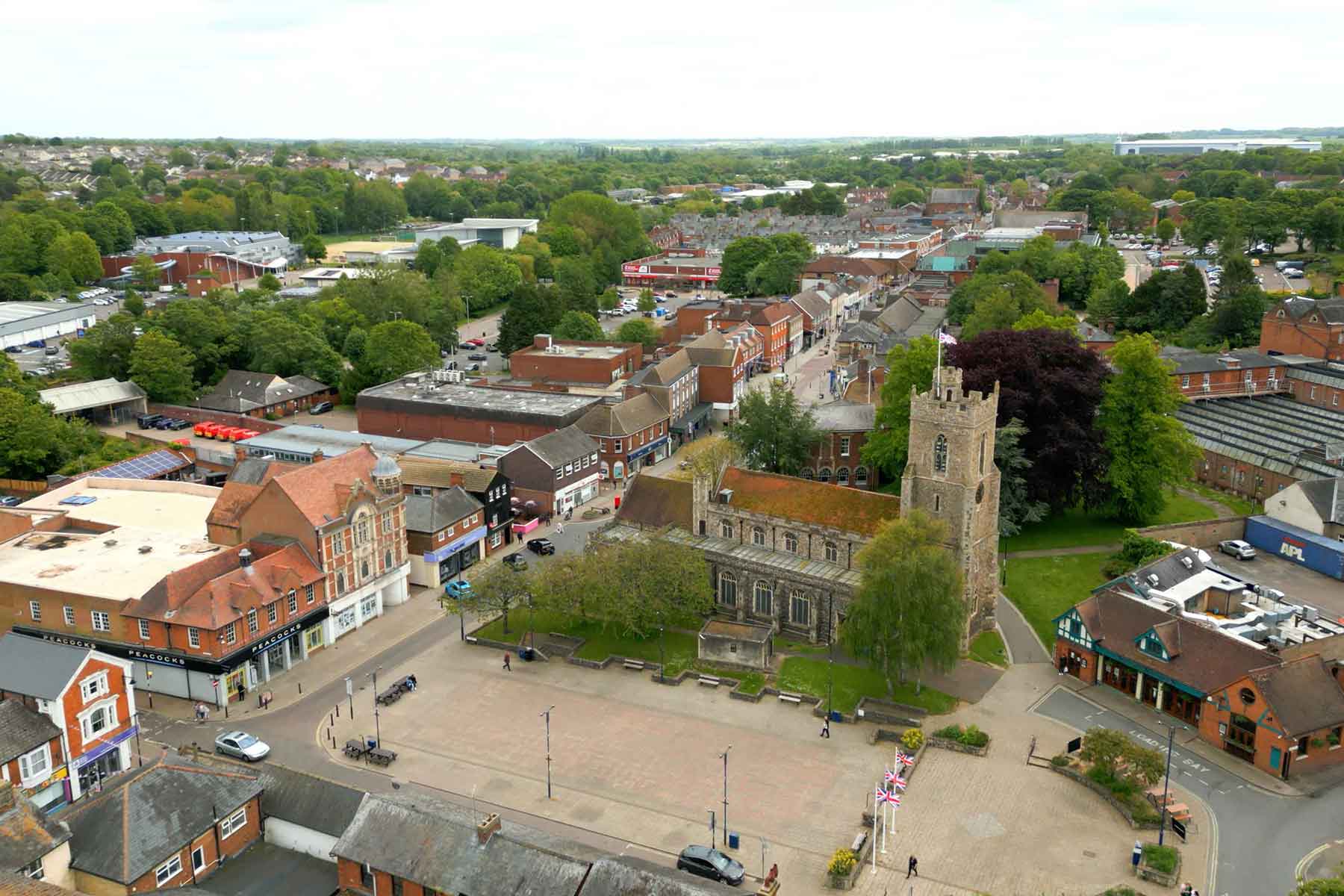 Church and town centre