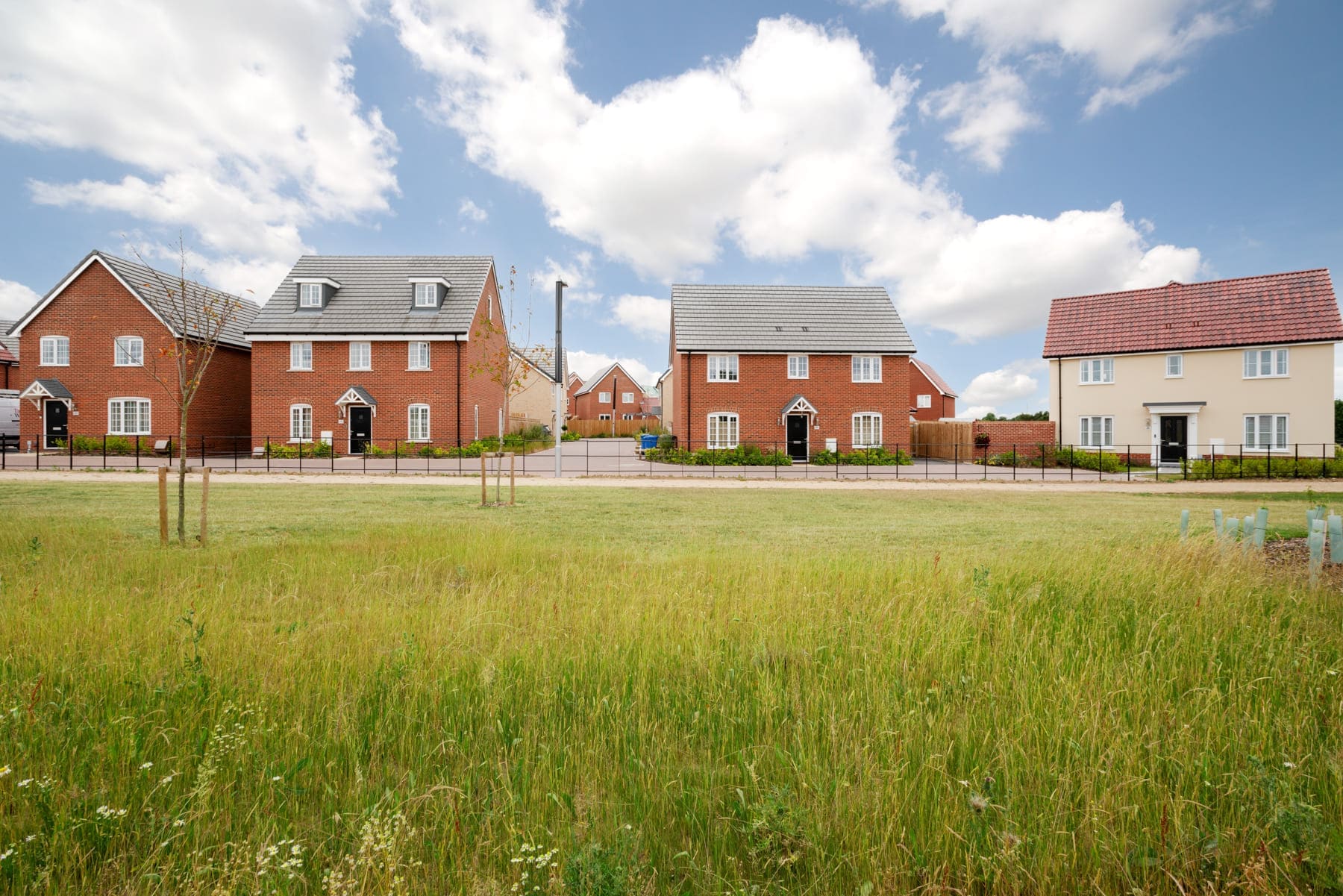 Row houses with open space