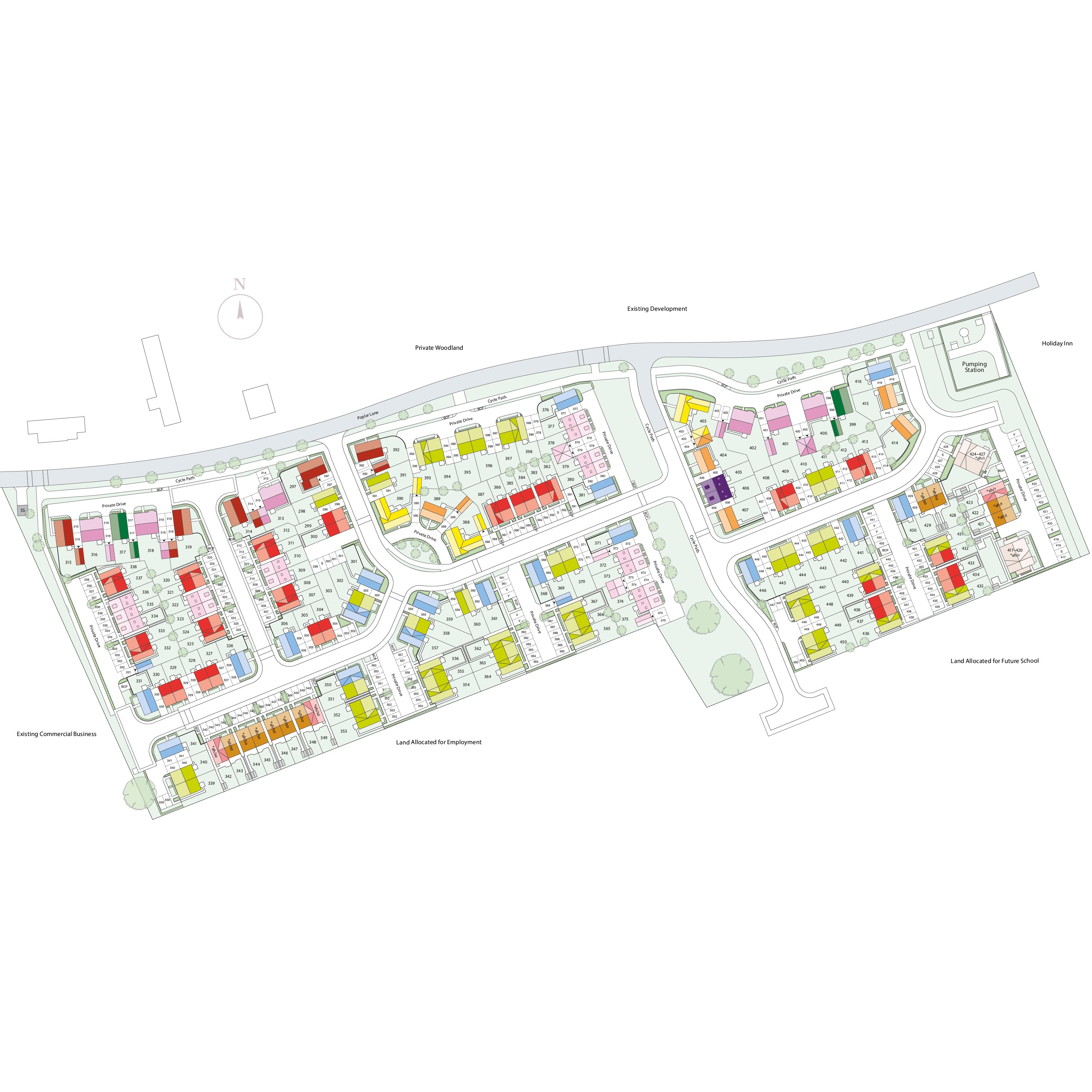 Wolsey Grange site plan
