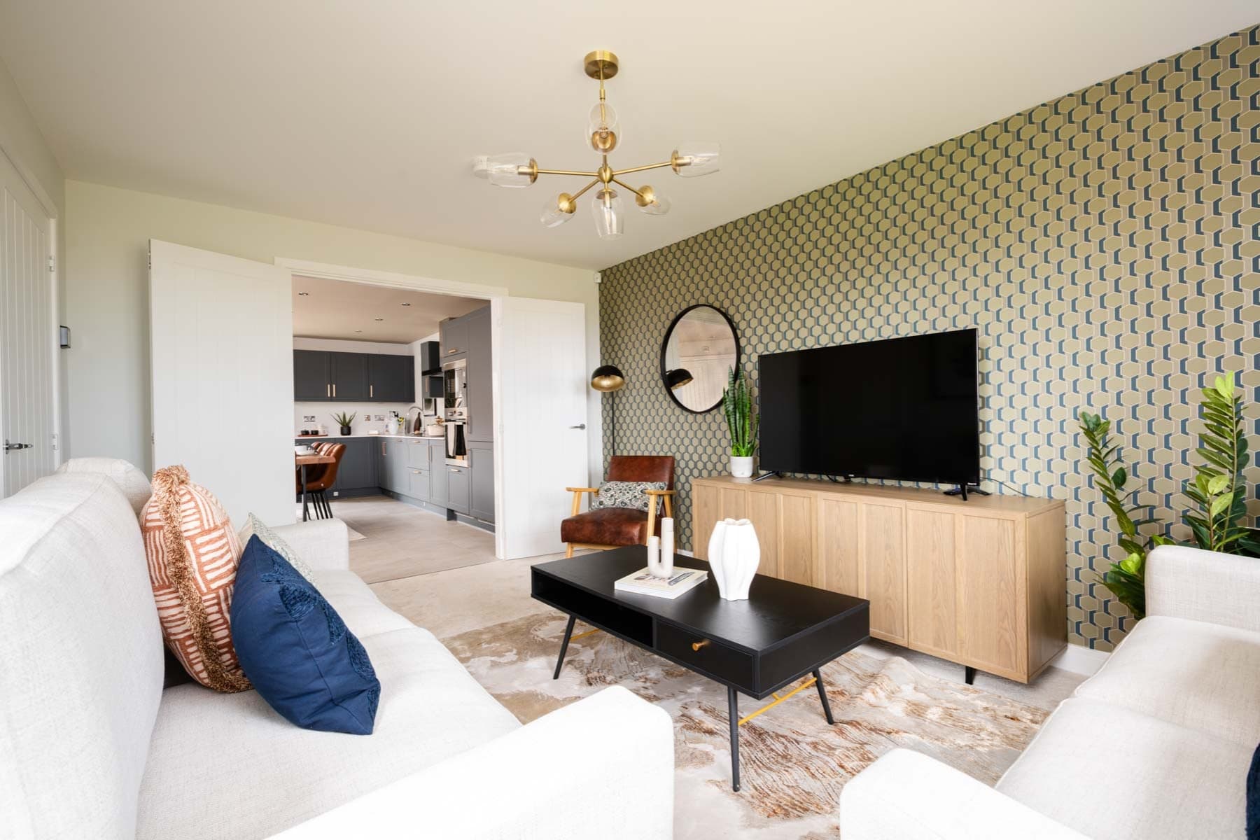 Open up the doors to create a big entertainment space