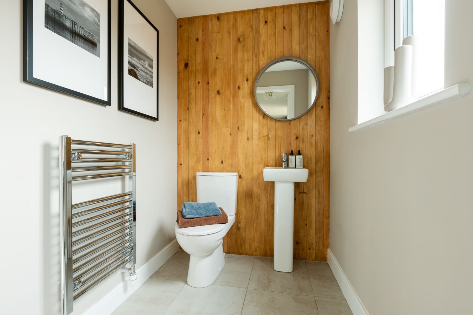 A downstairs toilet adds convenience