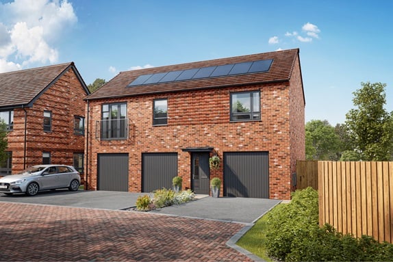 2 bedroom flat over garage