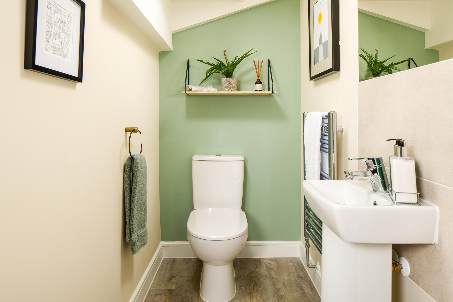 Cloakroom with toilet