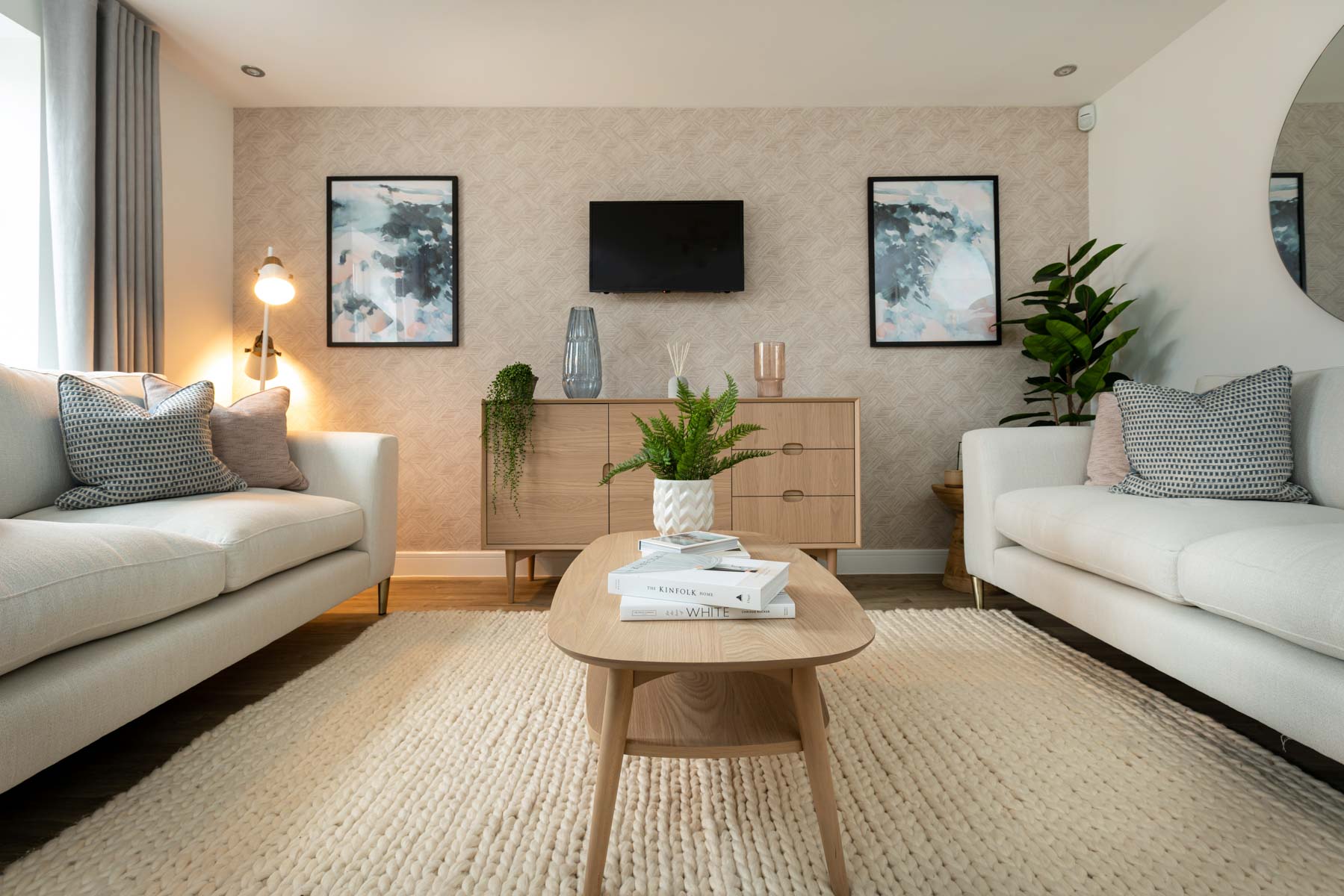 Lounge with sofas