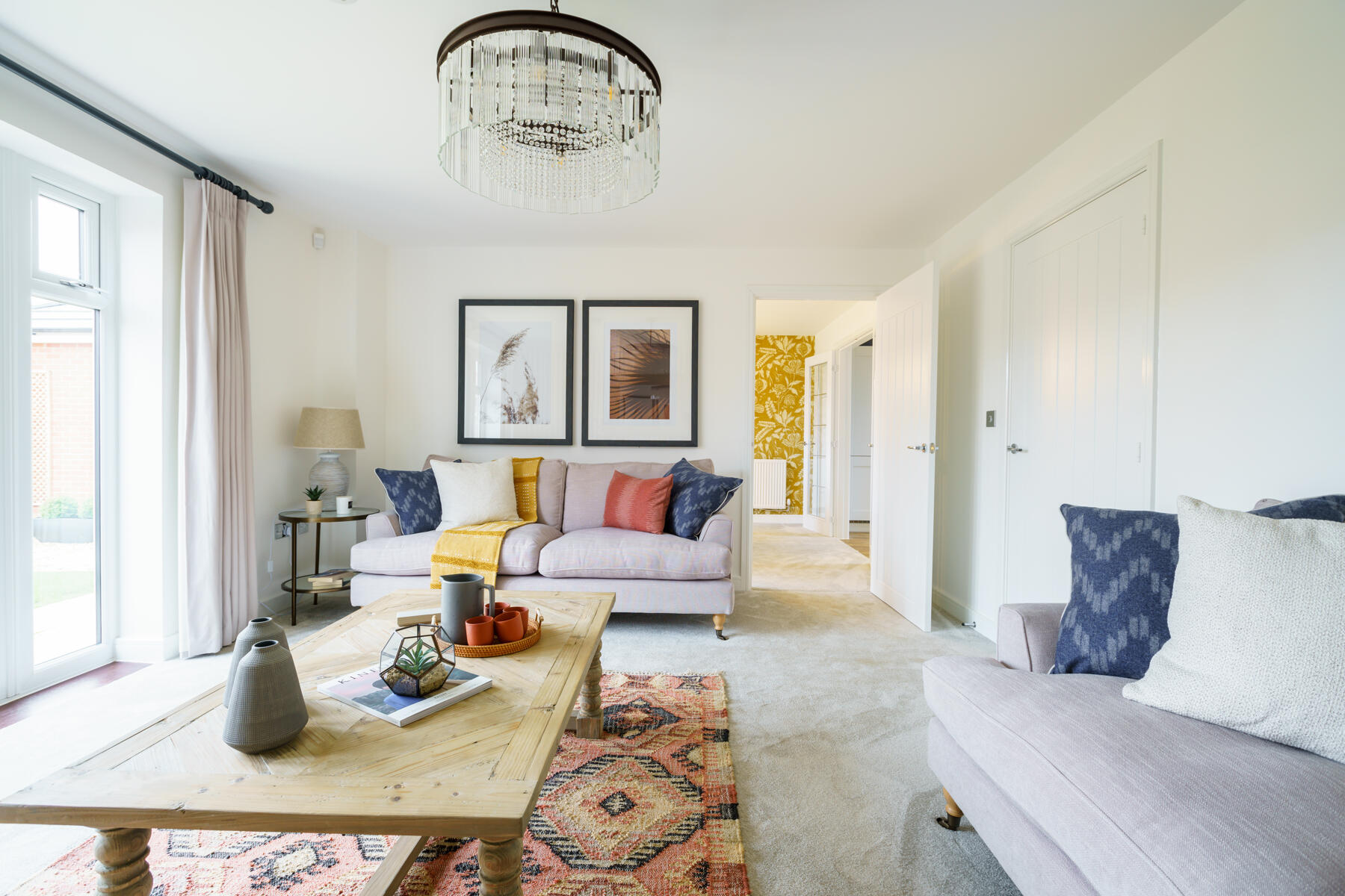 Lounge with sofas