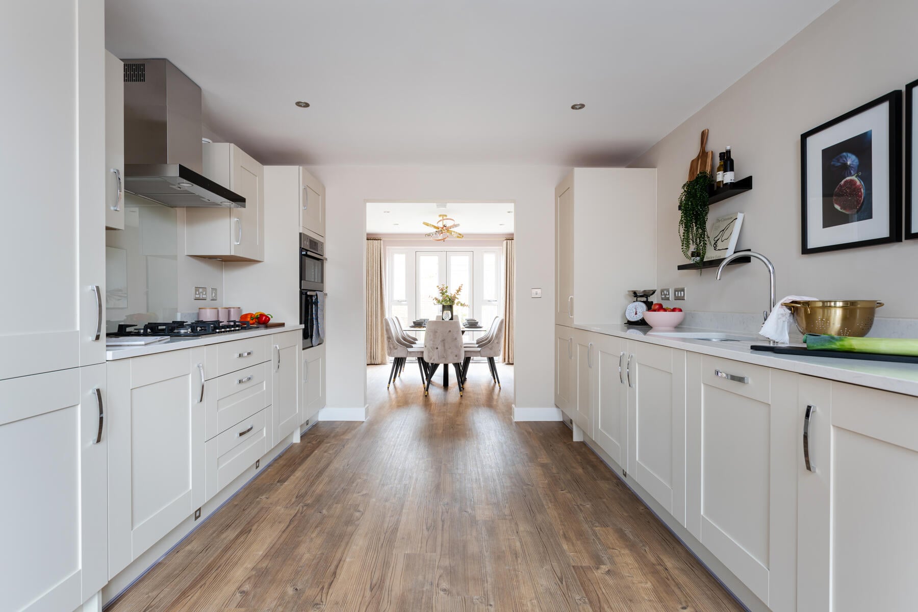 Kitchen through to the diner