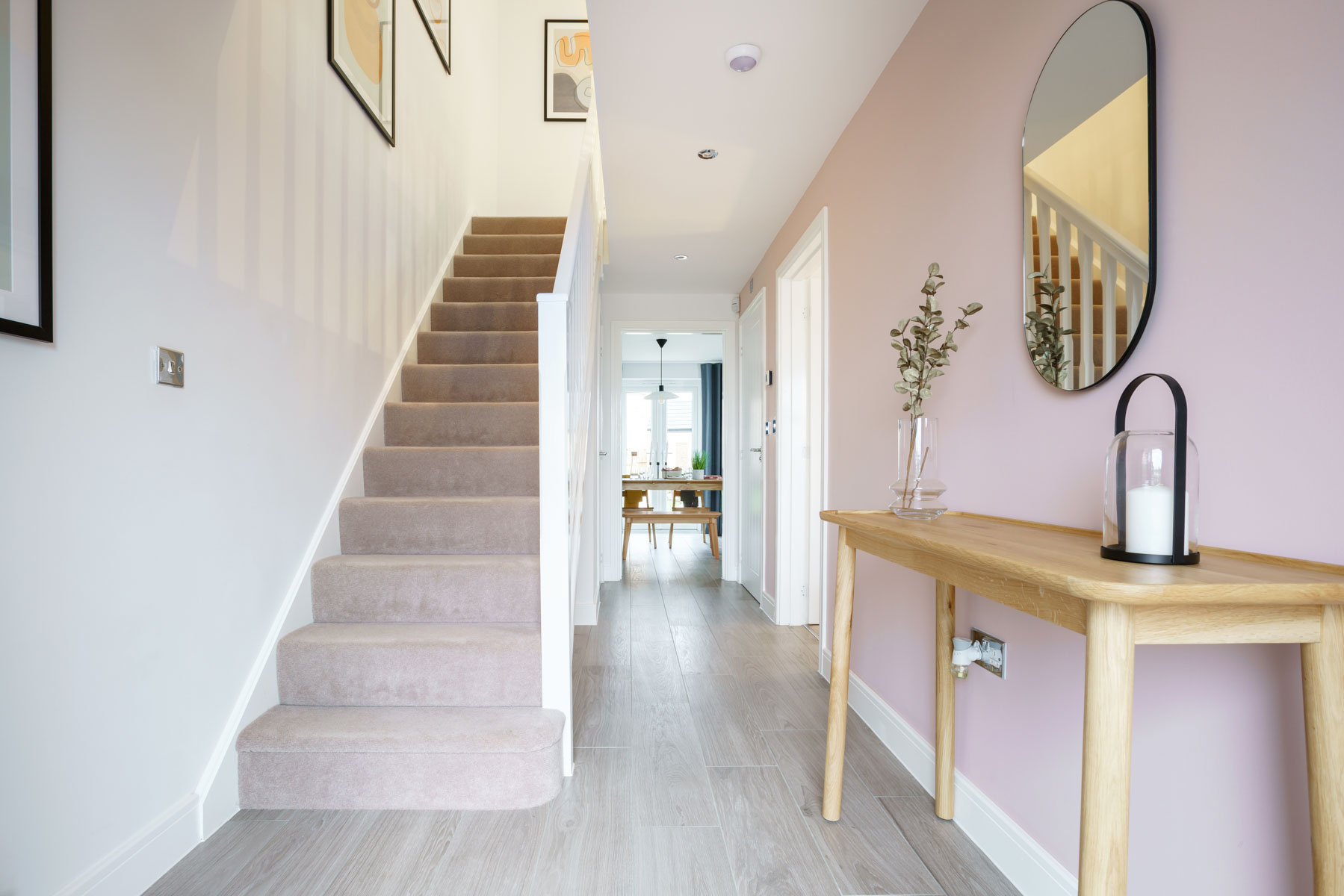 Hallway with console table