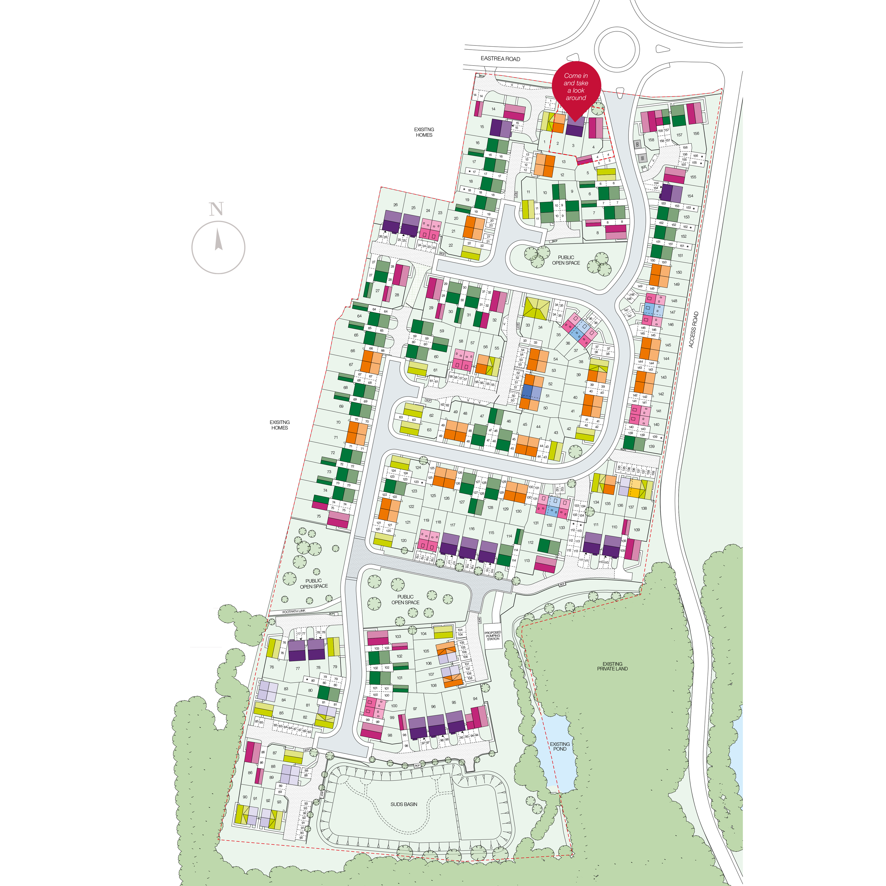 Whittlesey Fields site plan